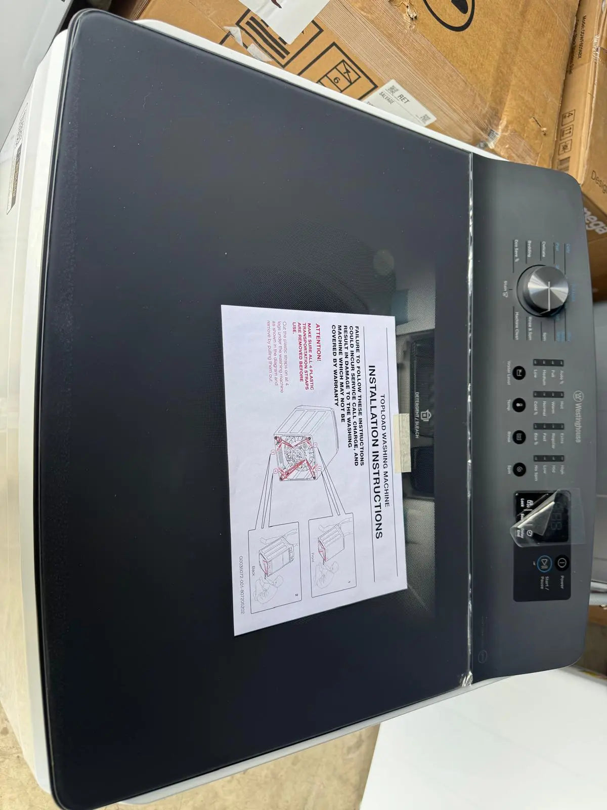 Westinghouse 10kg EasyCare Top Load Washing Machine – Factory Second | MELBOURNE