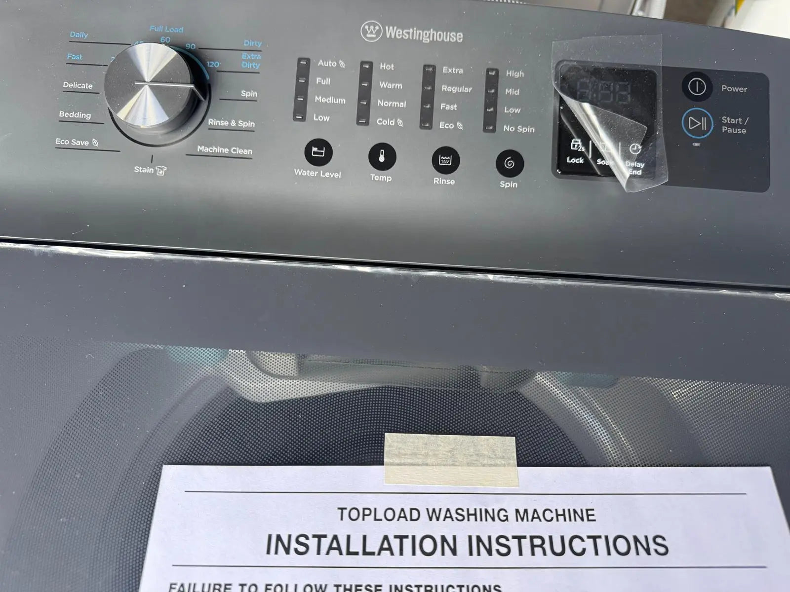 Westinghouse 10kg EasyCare Top Load Washing Machine – Factory Second | MELBOURNE