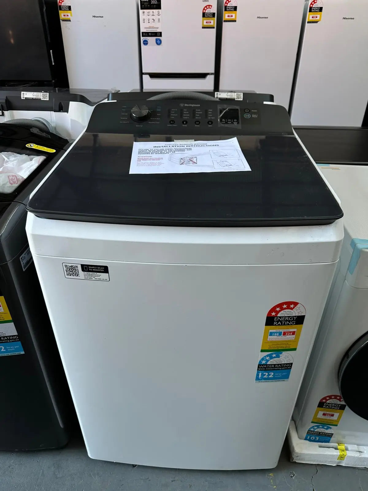 Westinghouse 10kg Top Load Washing Machine – Factory Seconds | ADELAIDE