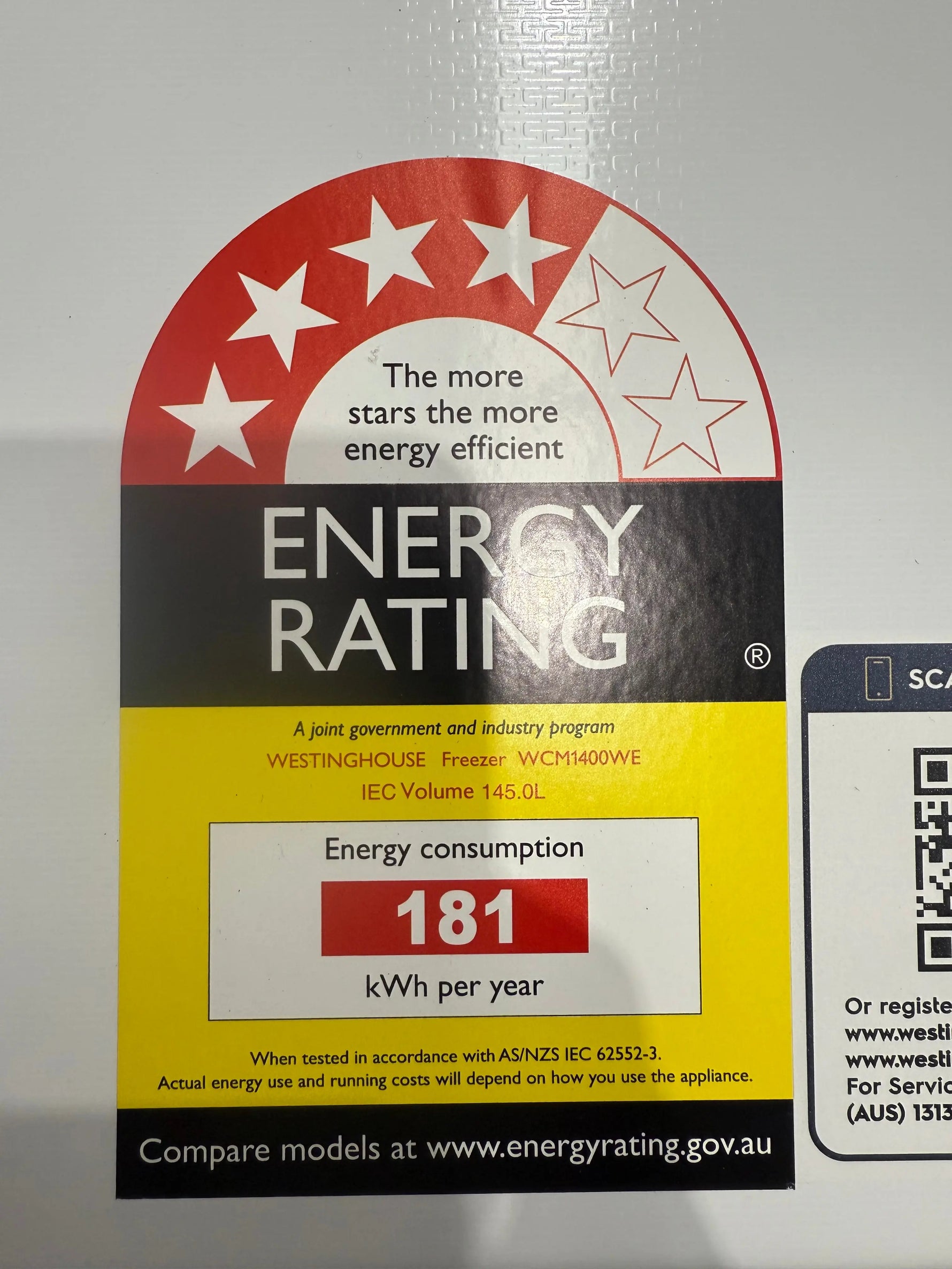 Westinghouse 145L Chest Freezer – Factory Seconds | WCM1400WE | MELBOURNE