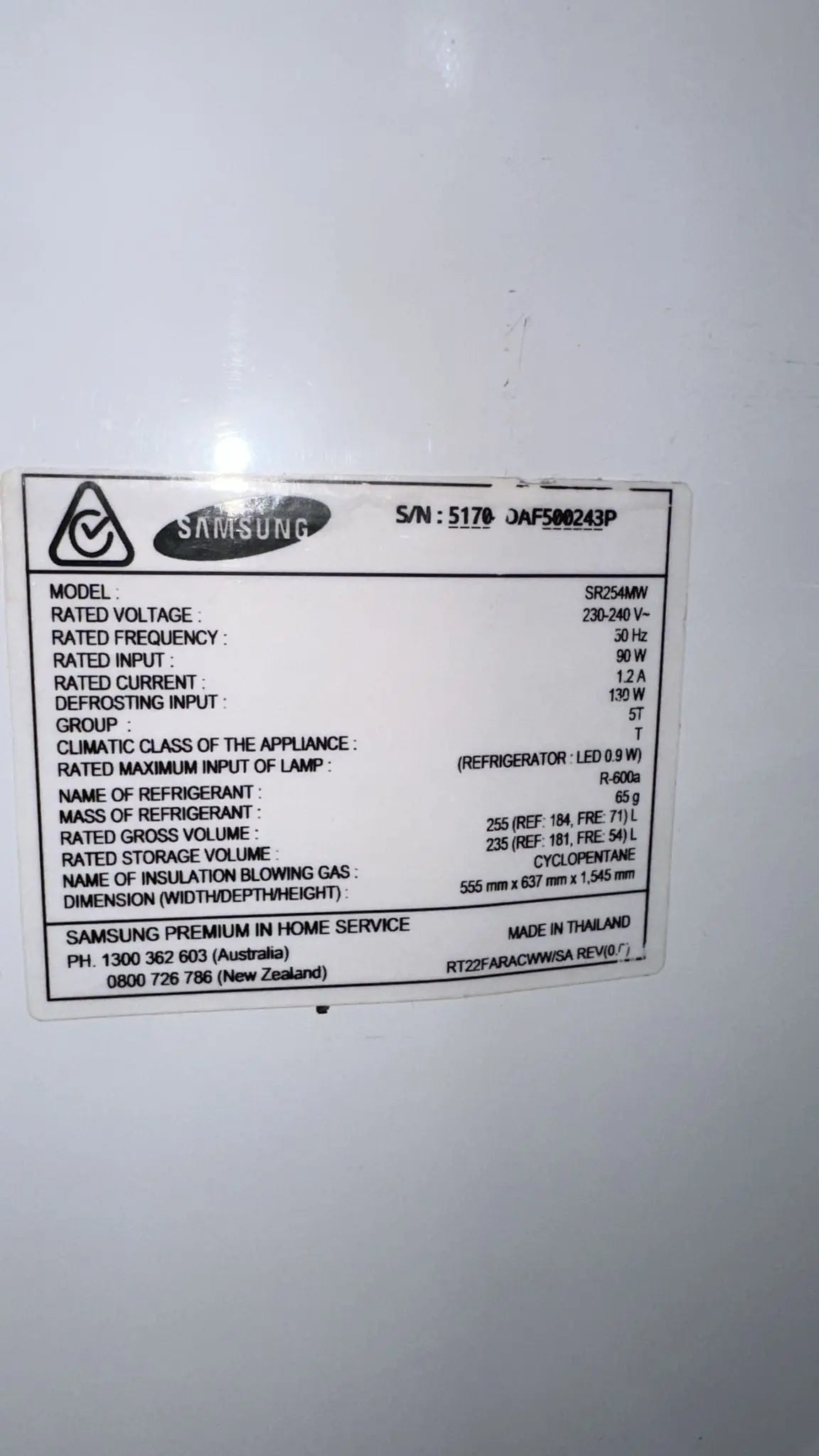 Westinghouse 280L Frost-Free Refrigerator-Freezer - Refurbished | SYDNEY