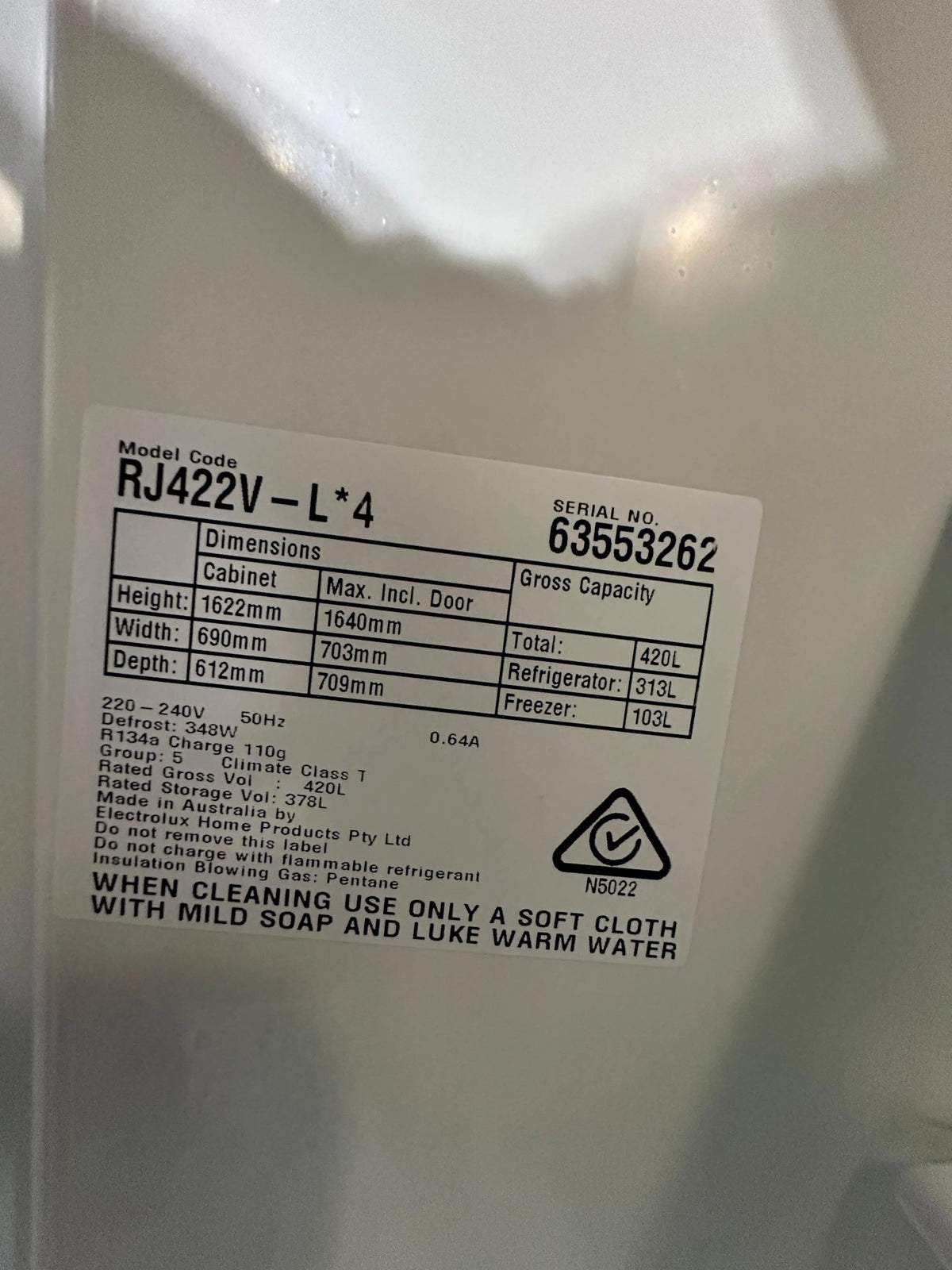 Westinghouse 420L Top Mount Fridge Freezer – Refurbished | PERTH