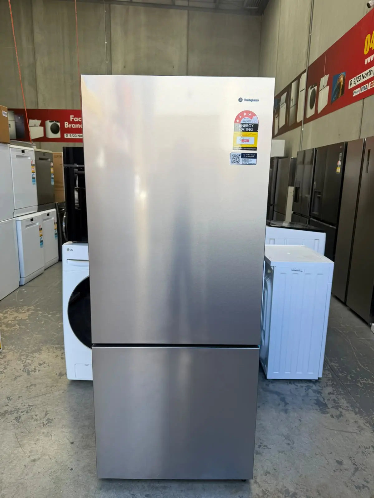 Westinghouse 425L Bottom Mount Refrigerator – Factory Second | MELBOURNE