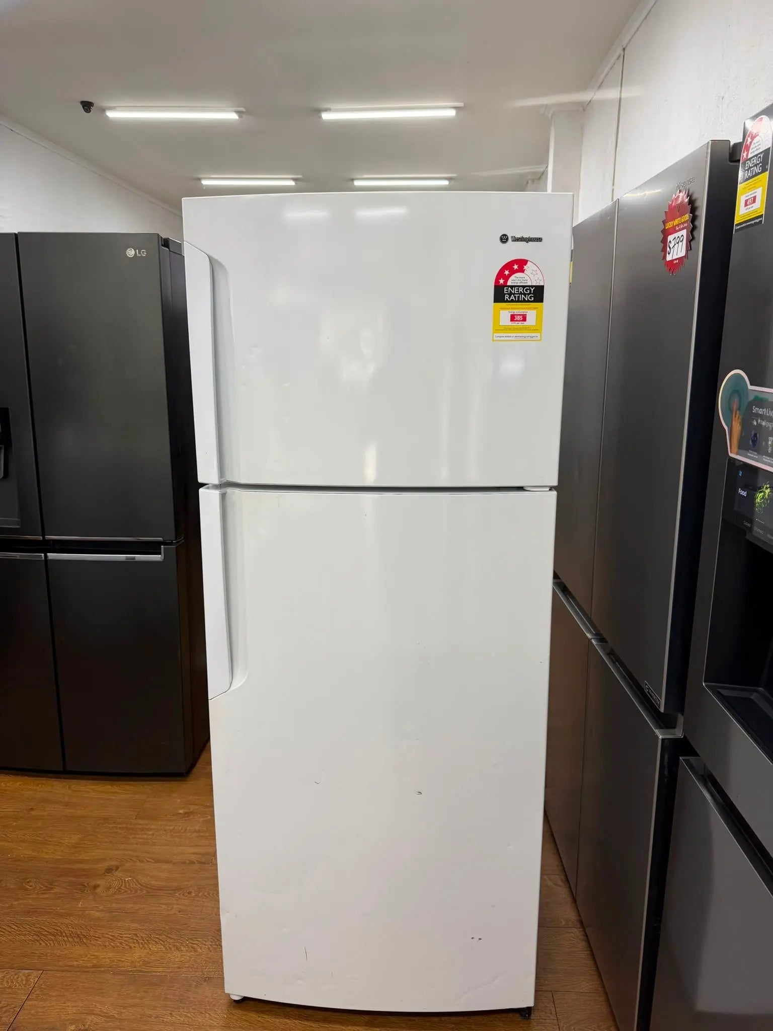 Westinghouse 460L Top Mount Fridge Freezer WTB4600WBR – Refurbished