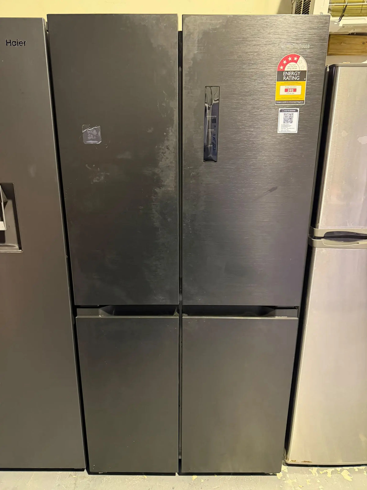 Westinghouse 496L French Door Fridge in Dark Stainless – Refurbished | BRISBANE