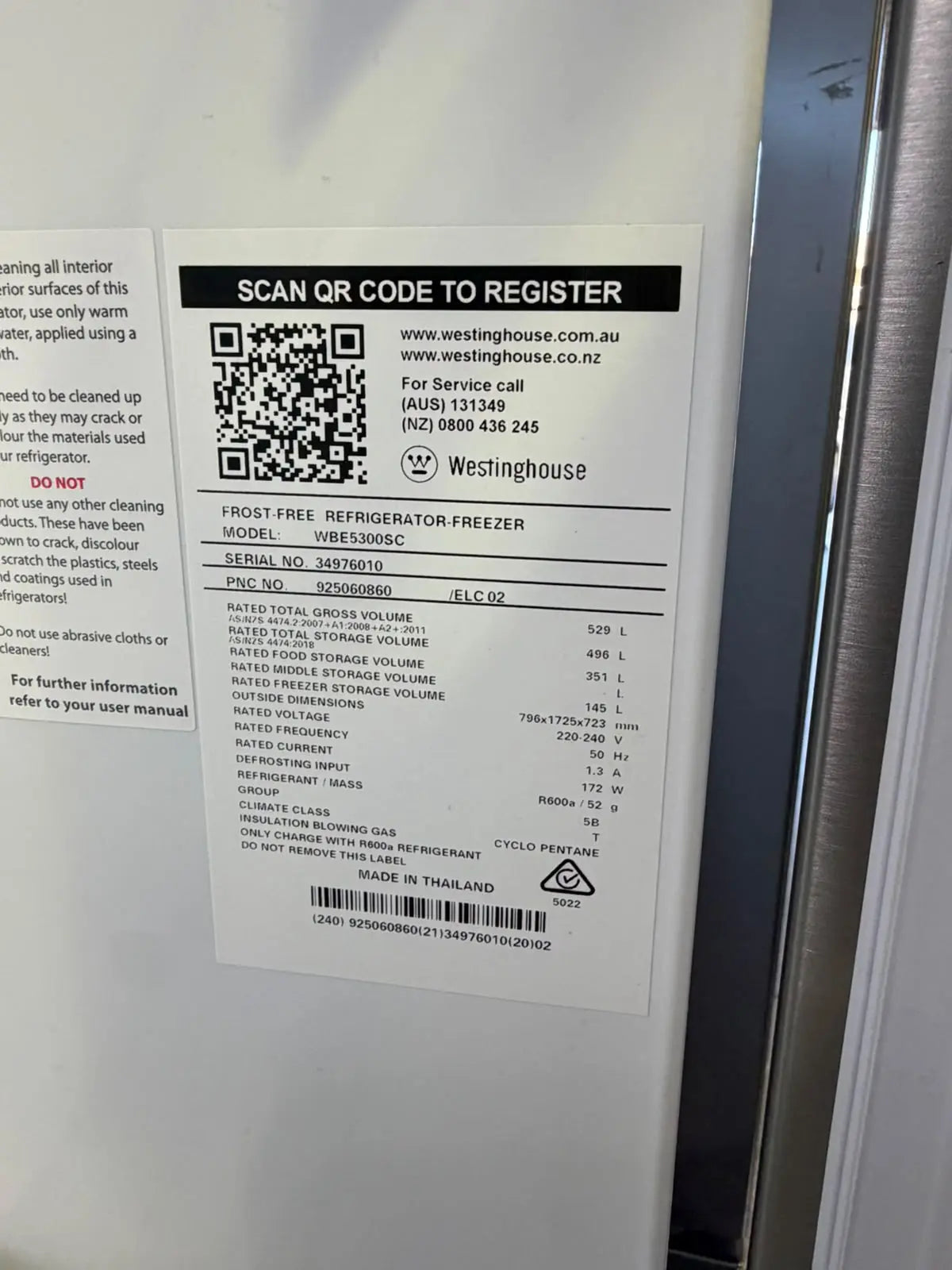 Westinghouse 529L Bottom Mount Refrigerator – Refurbished | BRISBANE