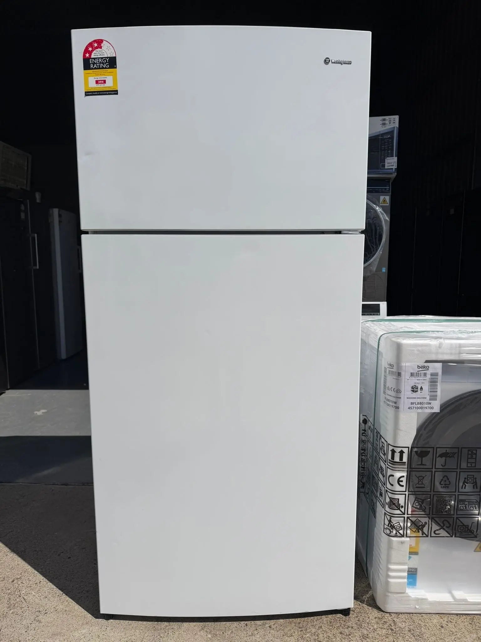 Westinghouse 536L Fridge Freezer (Like New) + Beko 8kg Washing Machine Combo | BRISBANE
