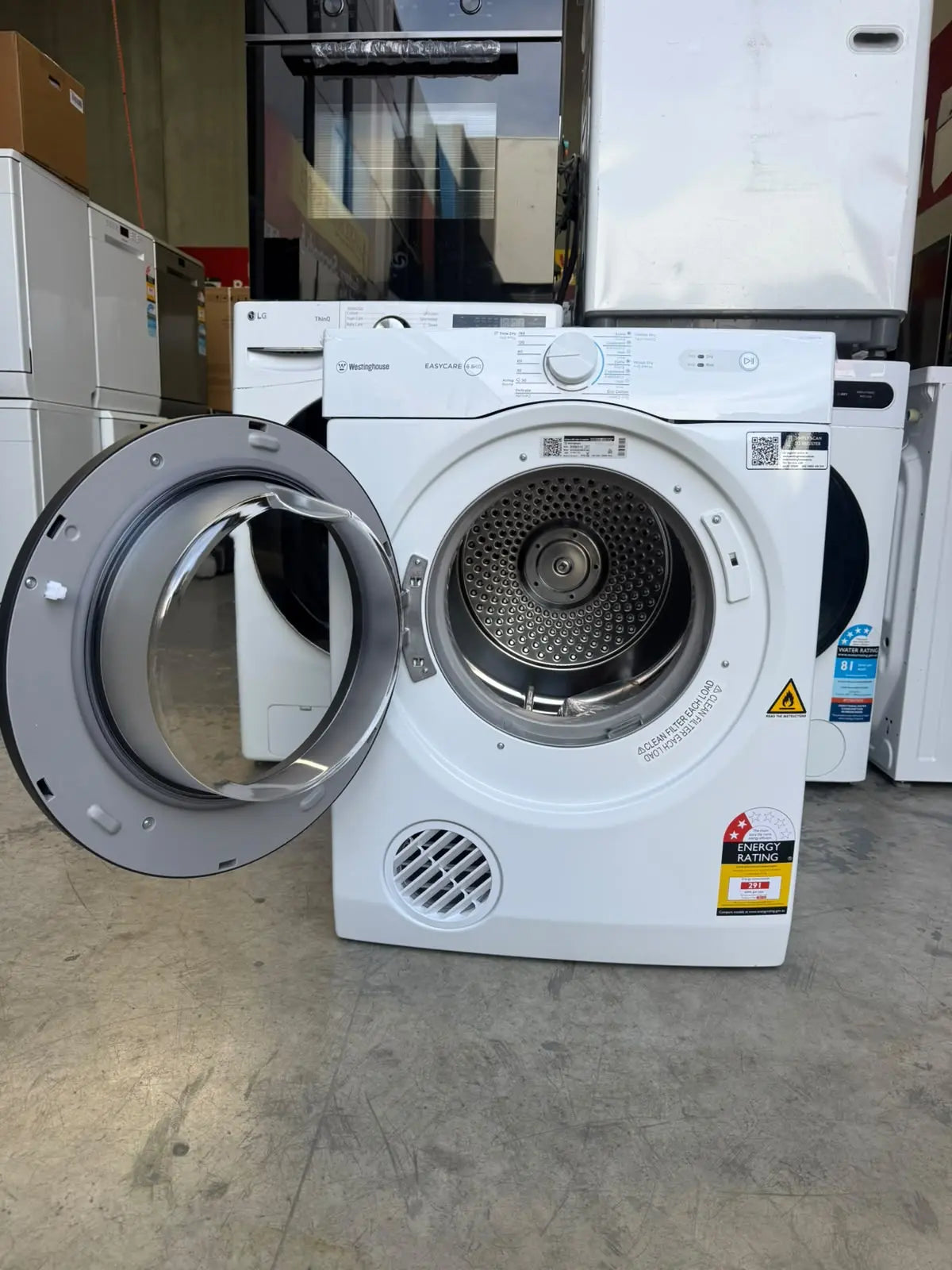 Westinghouse 6.5kg Vented Clothes Dryer – Factory Second | MELBOURNE