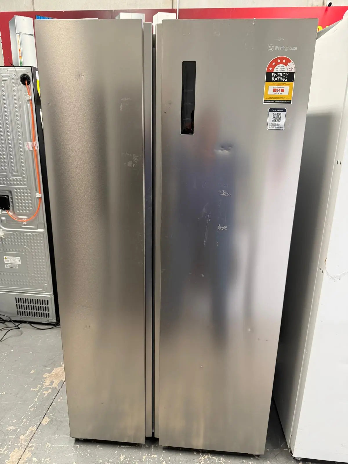 Westinghouse 624L Side by Side Fridge Freezer WSE6630SA – Refurbished