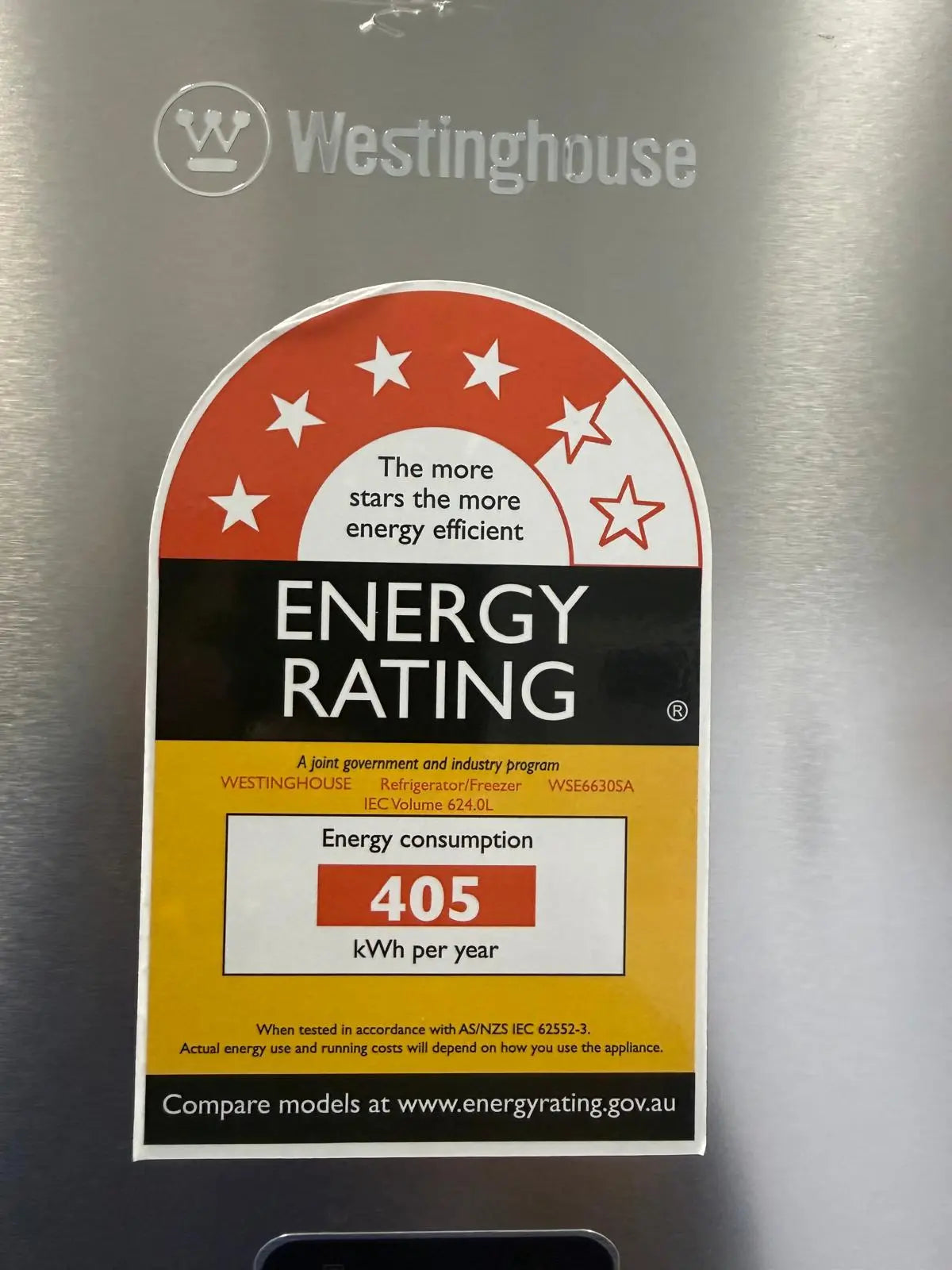 Westinghouse 624L Side by Side Fridge Freezer WSE6630SA – Refurbished