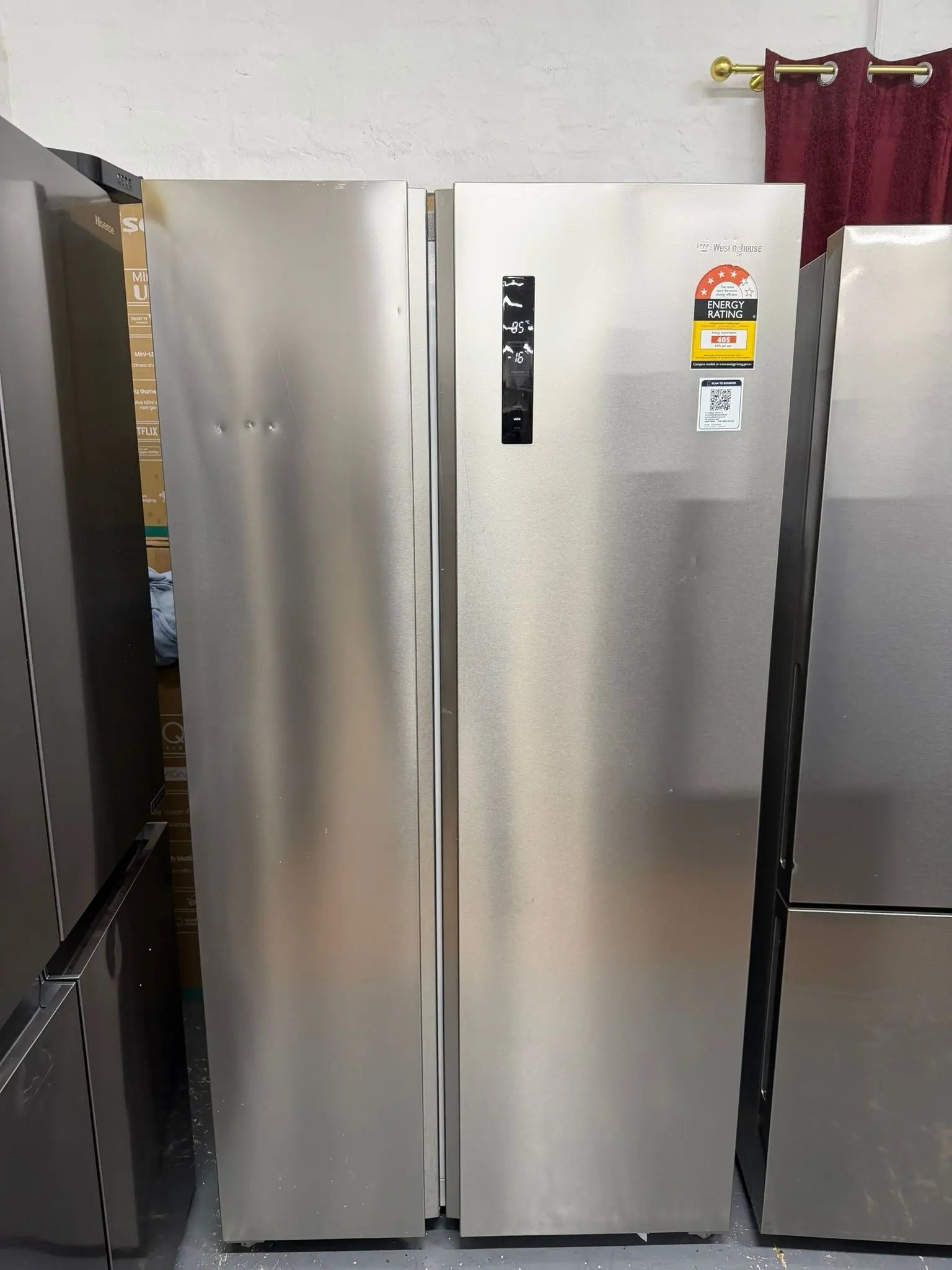 Westinghouse 624L Side by Side Fridge Freezer (Silver) – Refurbished | WSE6630SA | RESERVOIR