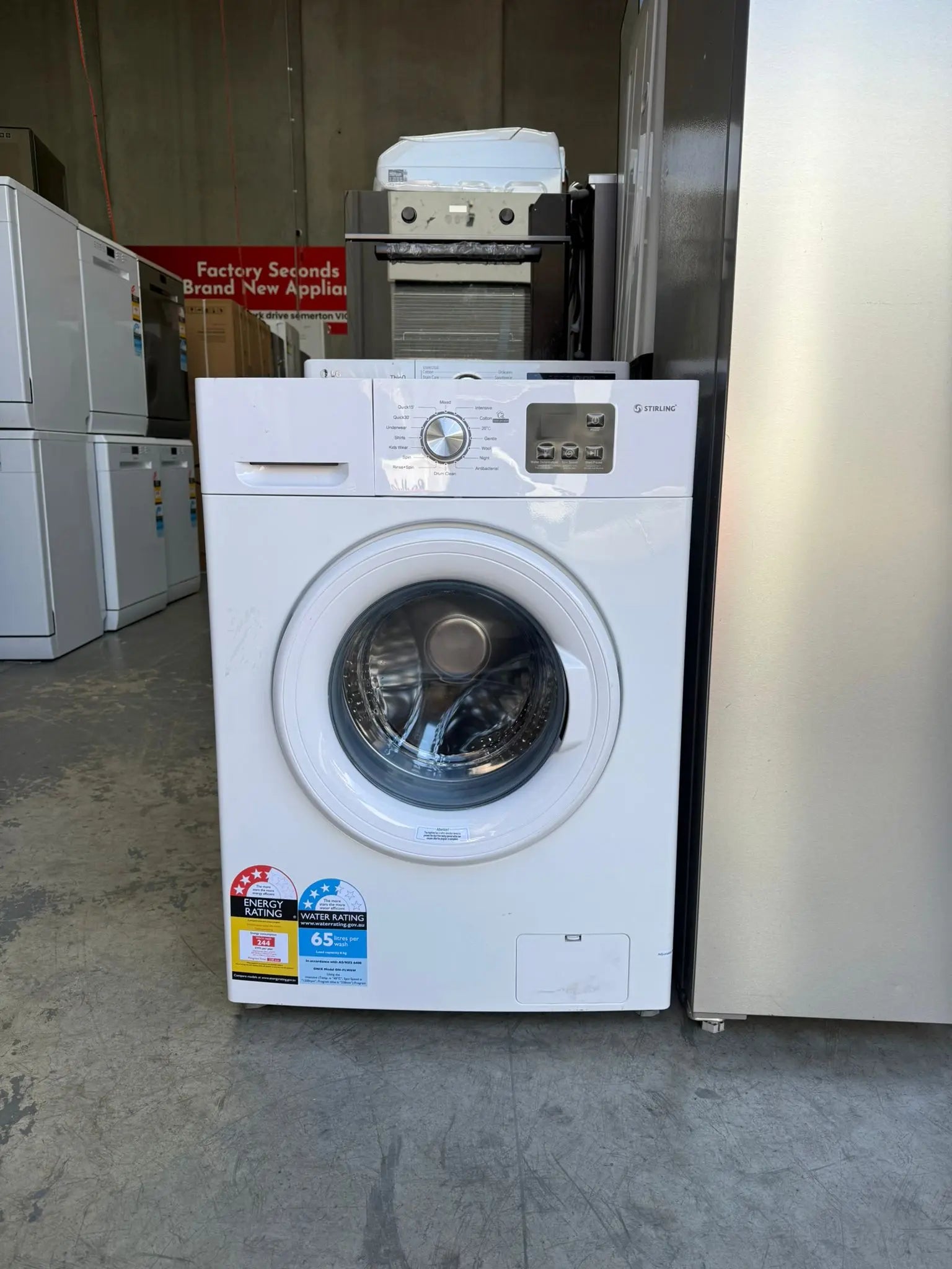 Westinghouse 624L Side-by-Side Fridge + Stirling 6kg Washing Machine Combo – Refurbished | MELBOURNE