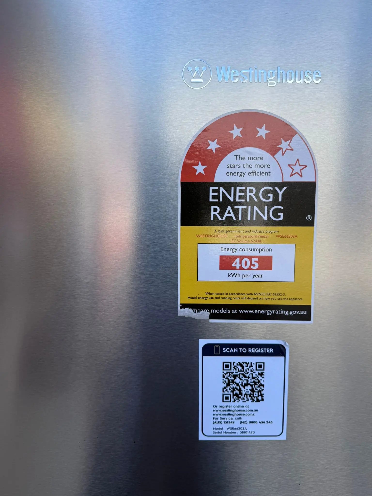 Westinghouse 624L Side-by-Side Fridge + Stirling 6kg Washing Machine Combo – Refurbished | MELBOURNE