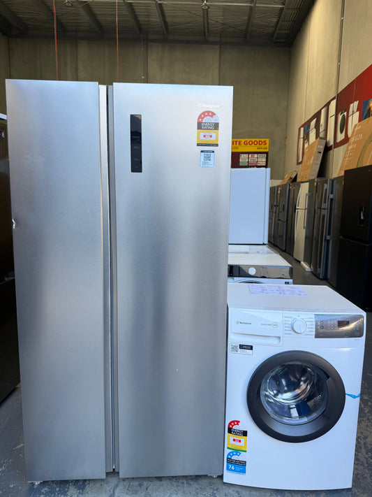 Westinghouse 624L Side‑by‑Side Fridge – Refurbished - Westinghouse 7.5kg Front Load Washing Machine | MELBOURNE
