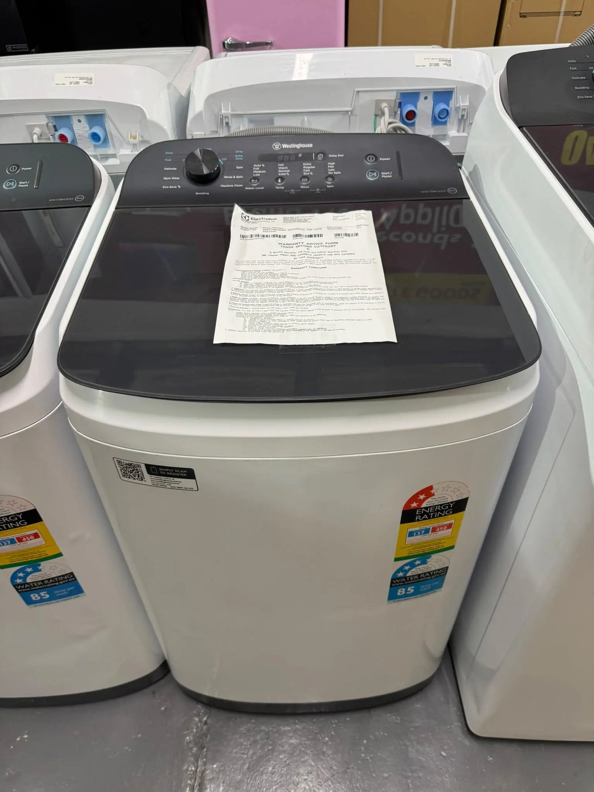 Westinghouse 7kg EasyCare Top Load Washer – Factory Second | SYDNEY