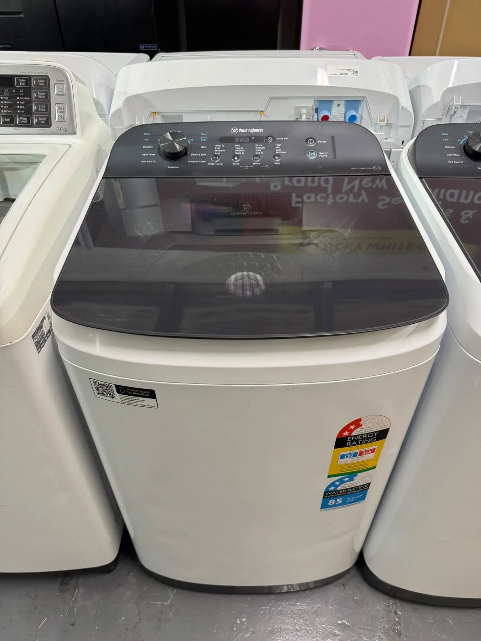 Westinghouse 7kg EasyCare Top Load Washing Machine – Factory Second | SYDNEY