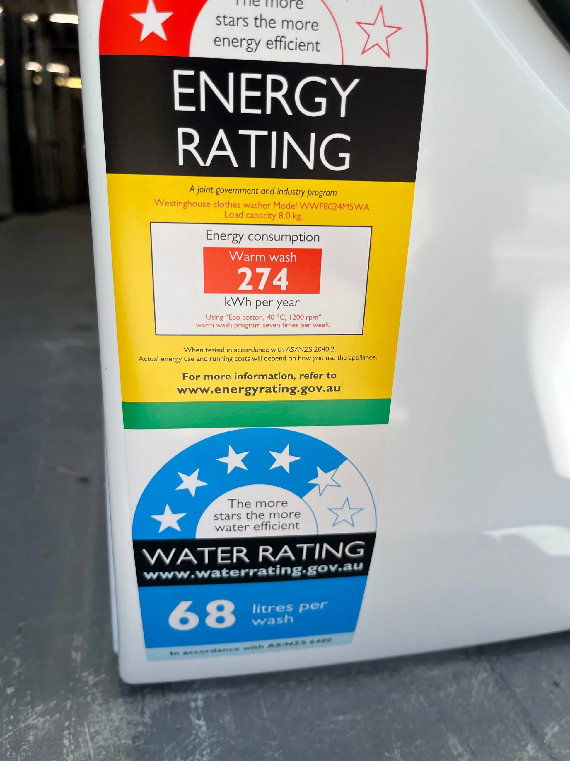 Westinghouse 8 kgs washing machine | ALEXANDRIA