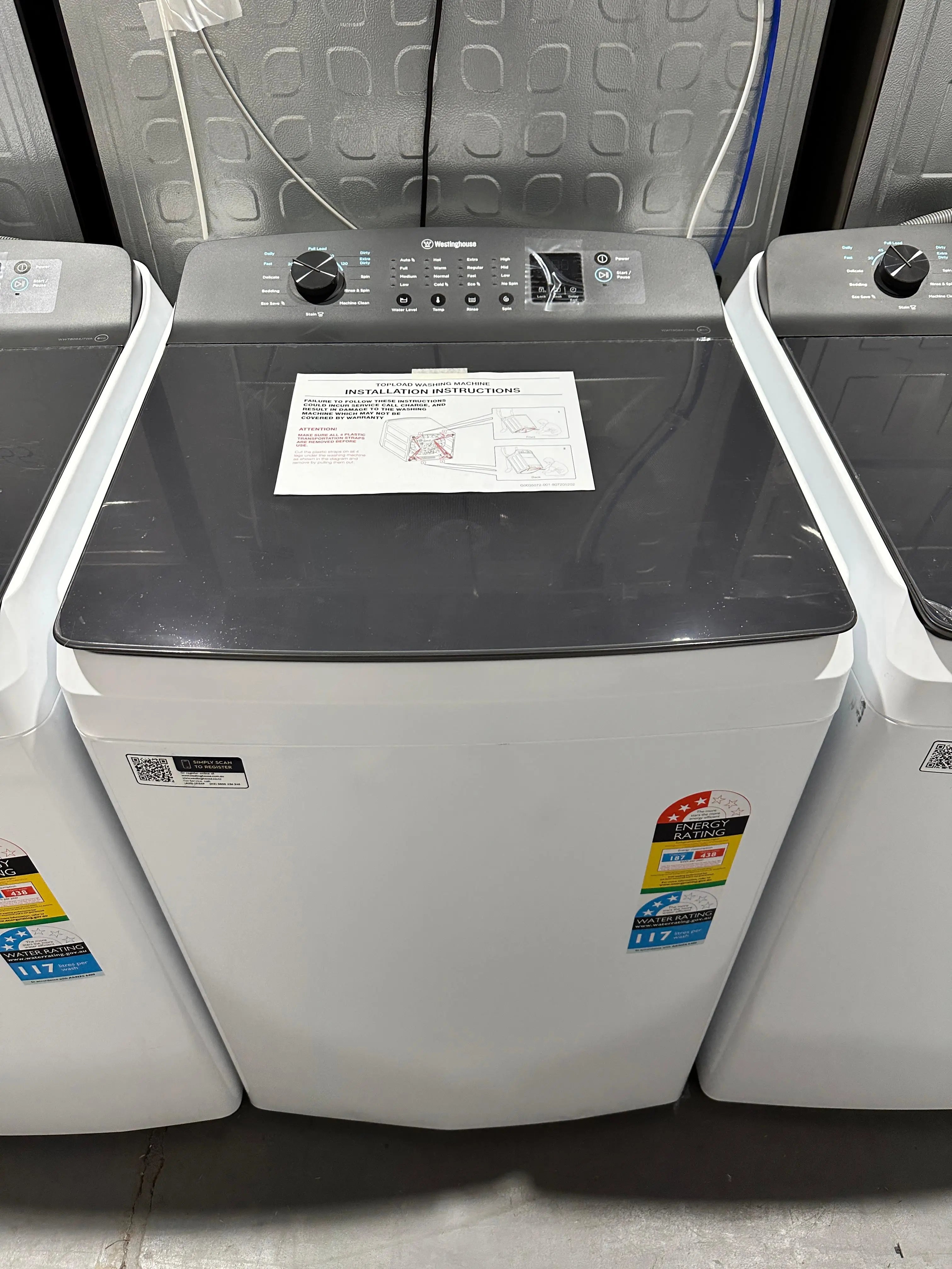 Westinghouse 8kg EasyCare Top Load Washing Machine – Factory Second | ADELAIDE