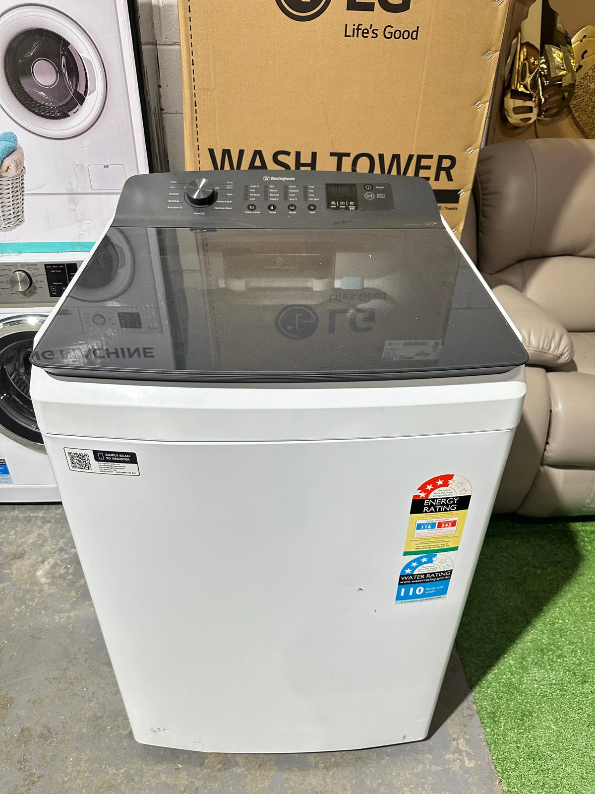 Westinghouse 9kg Top Load Washing Machine – Refurbished | ADELAIDE