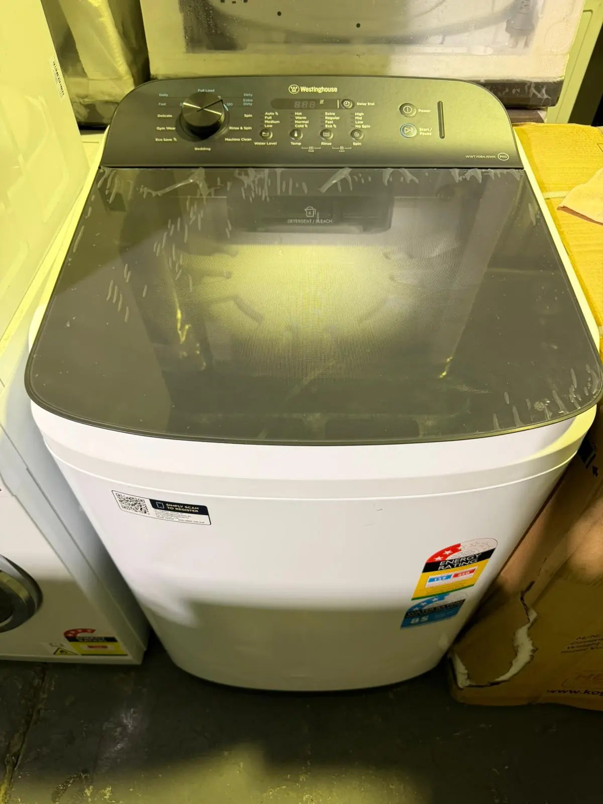 Westinghouse Top Load Clothes Washer WWT7084J5WA 7kg – Factory Second | BRISBANE