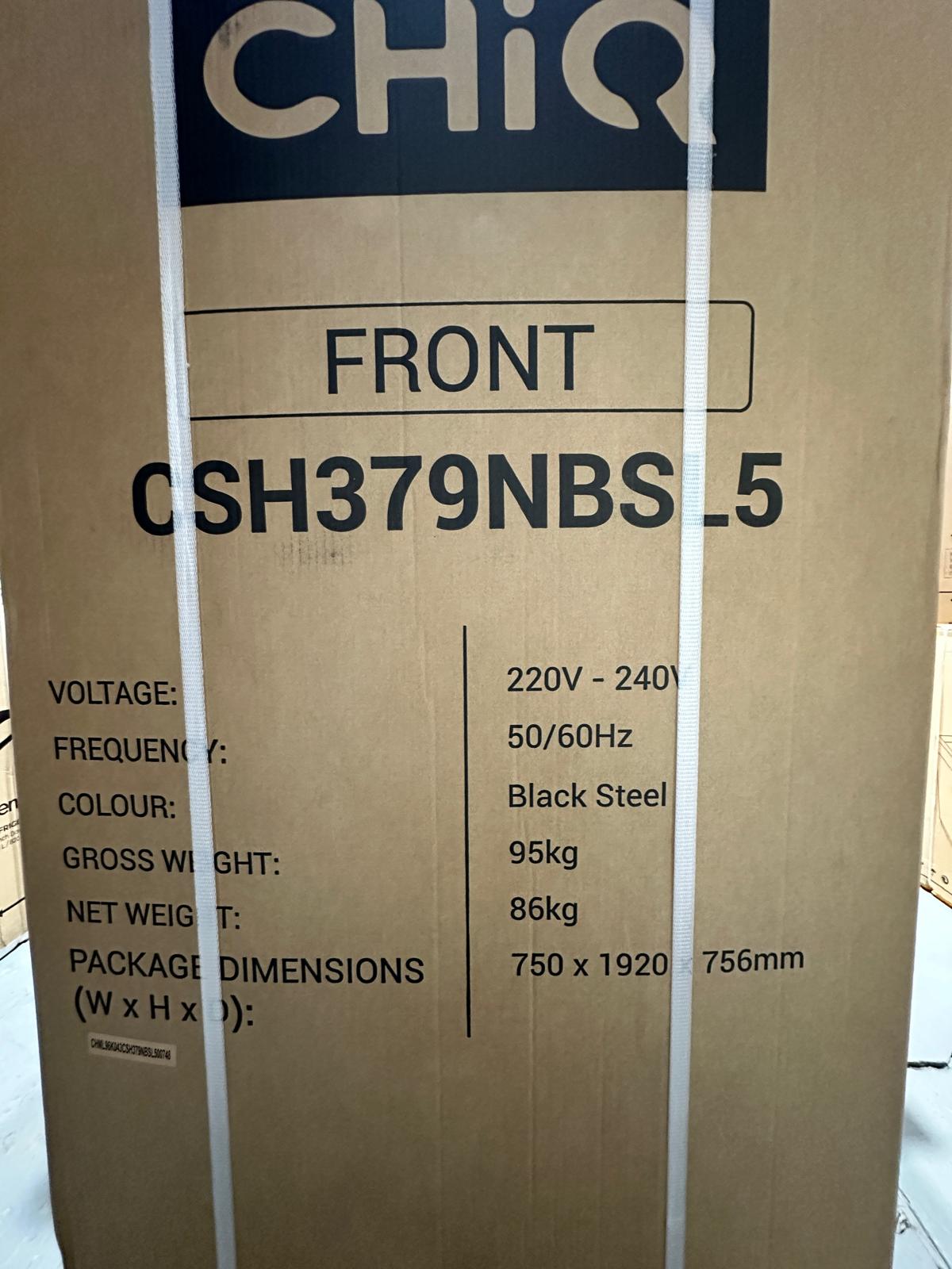 CHiQ 380L Vertical Hybrid Fridge Freezer – Brand New