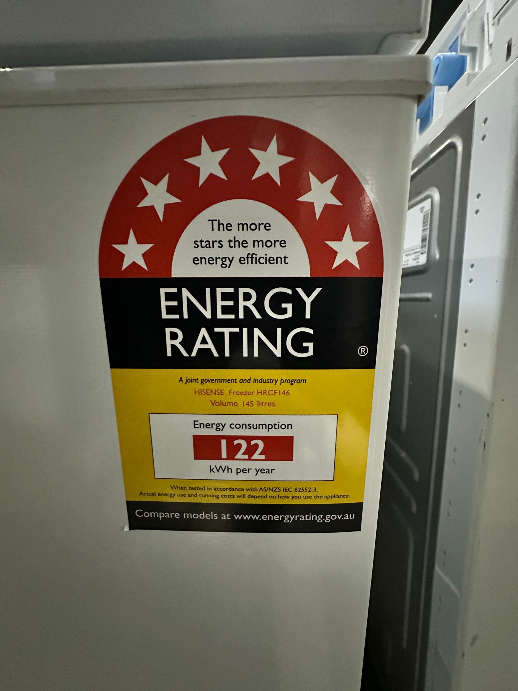 Hisense 145L Hybrid Chest Freezer – Factory Seconds
