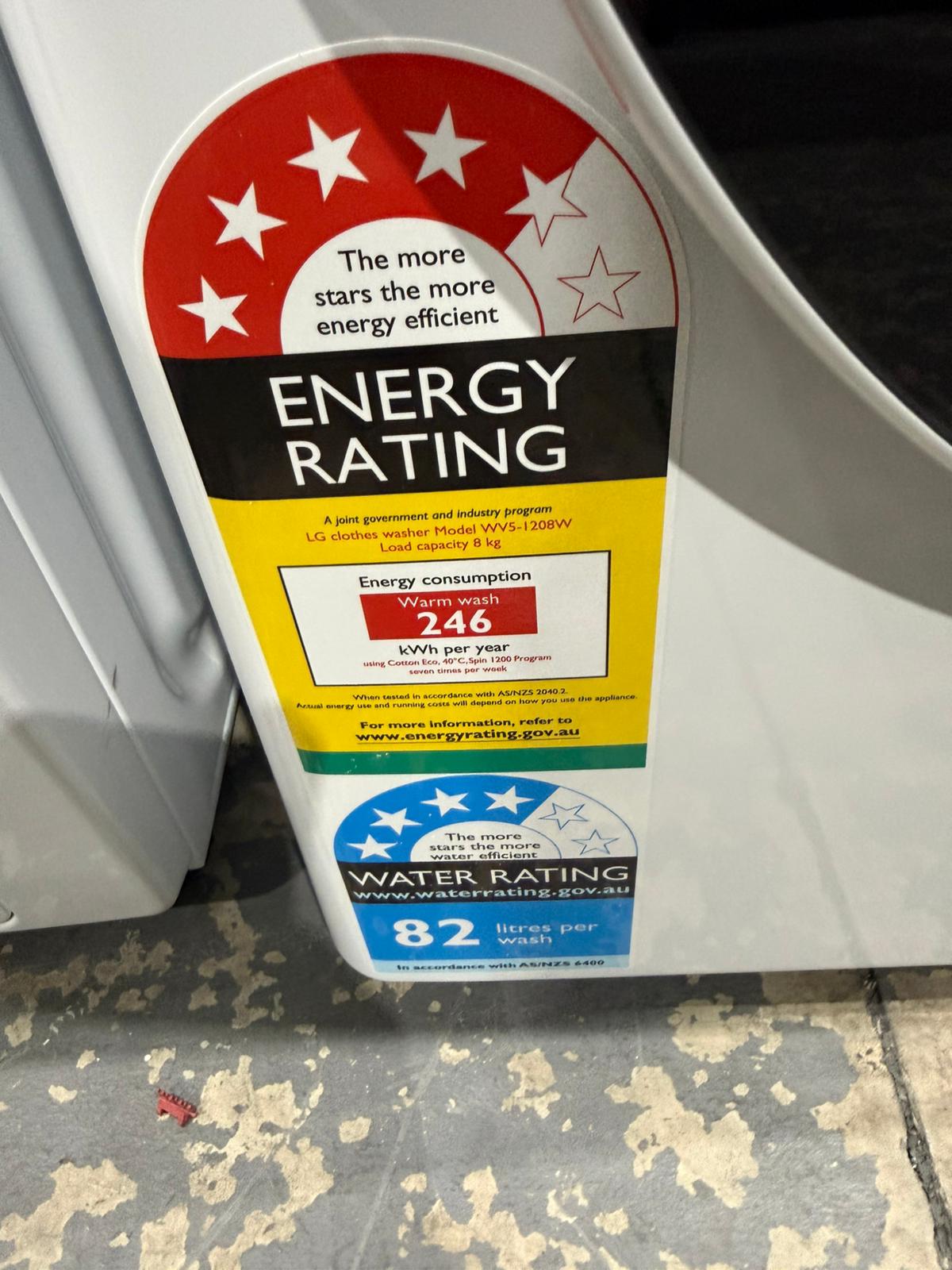 Near New LG 8kg Washing Machine