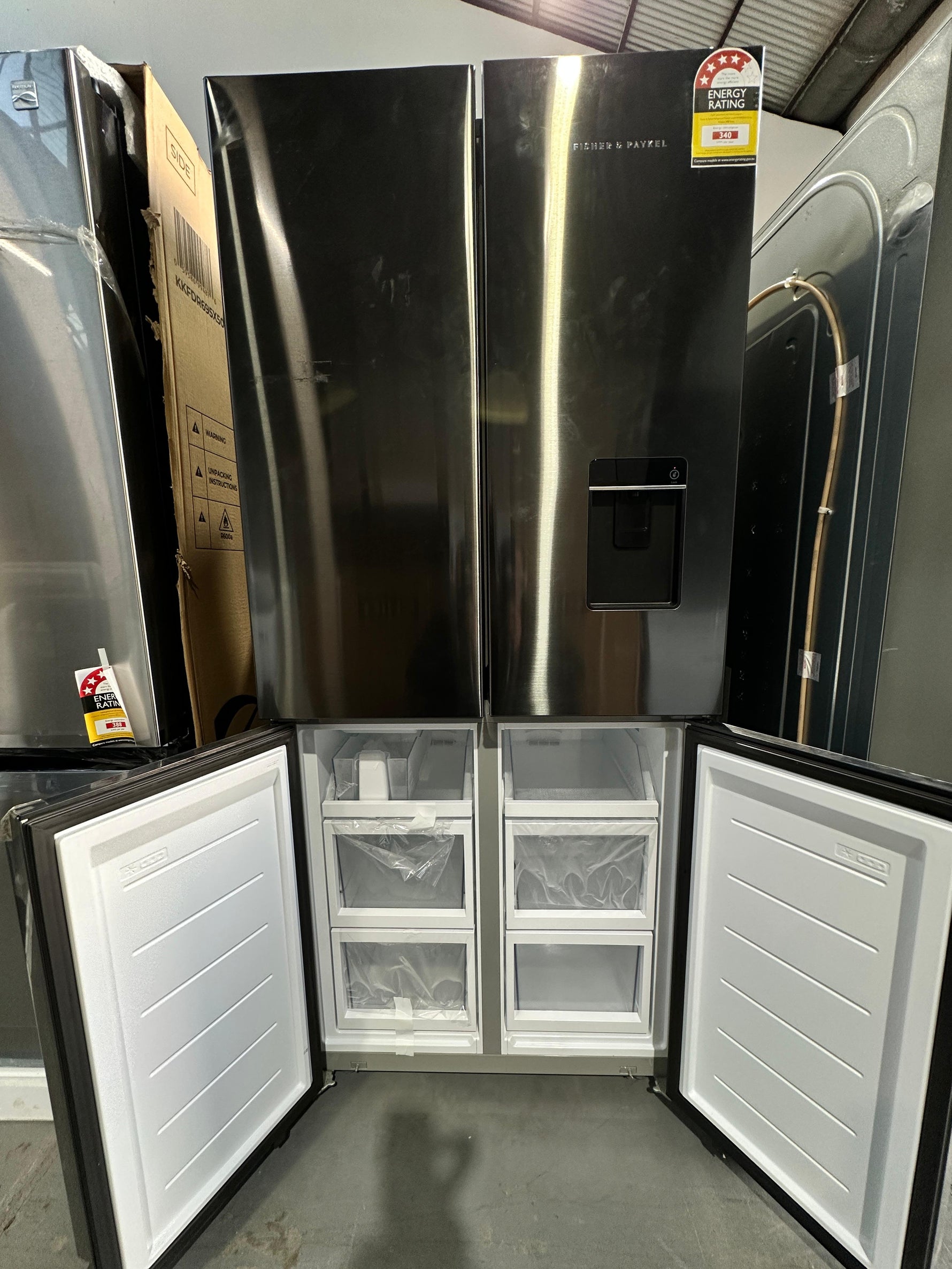 Fisher & Paykel 498L Quad Door Fridge Freezer – Factory Seconds