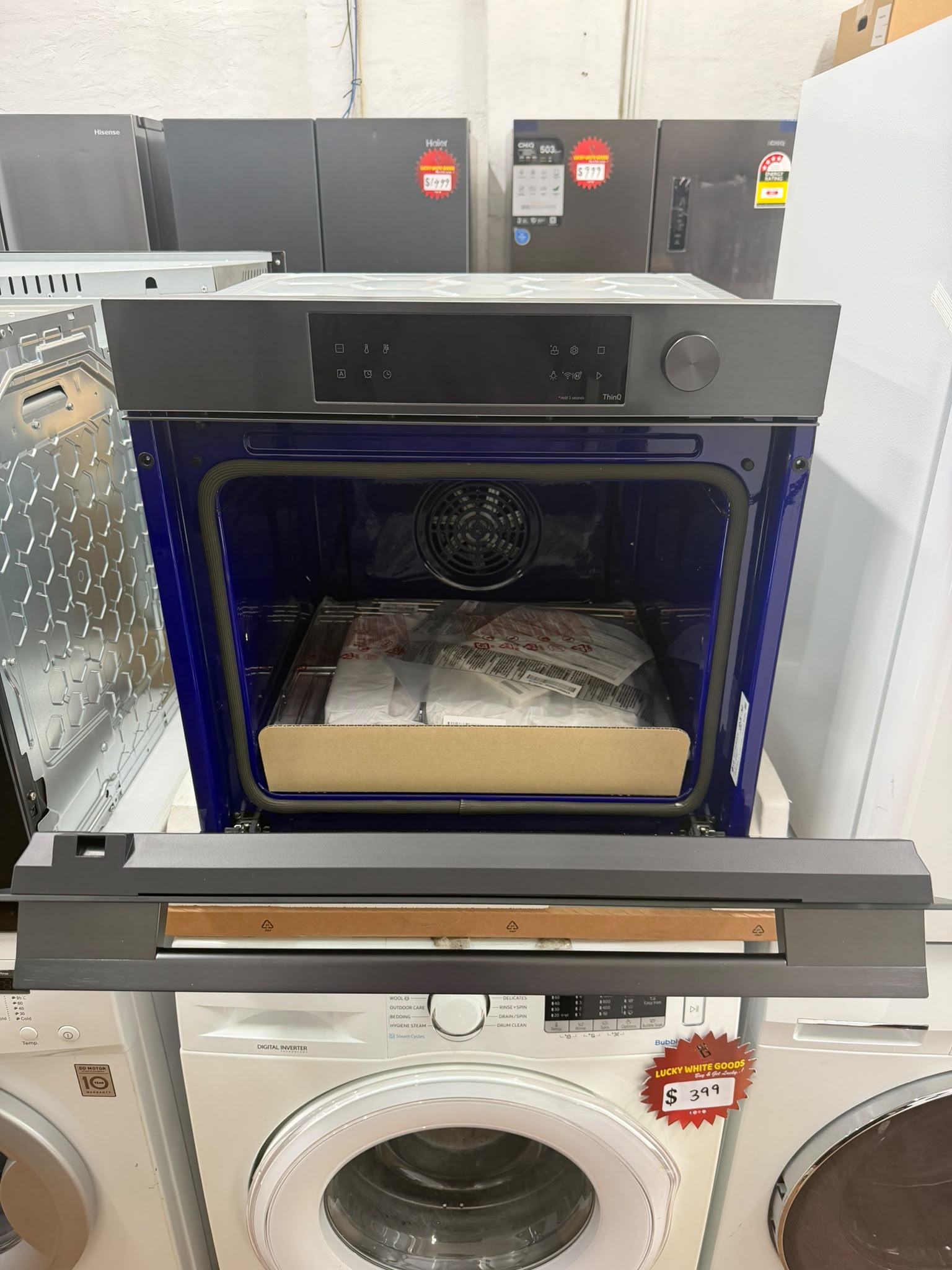 LG Series 7 76L InstaView Pyrolytic Oven BO607G2MB4 – Factory Seconds