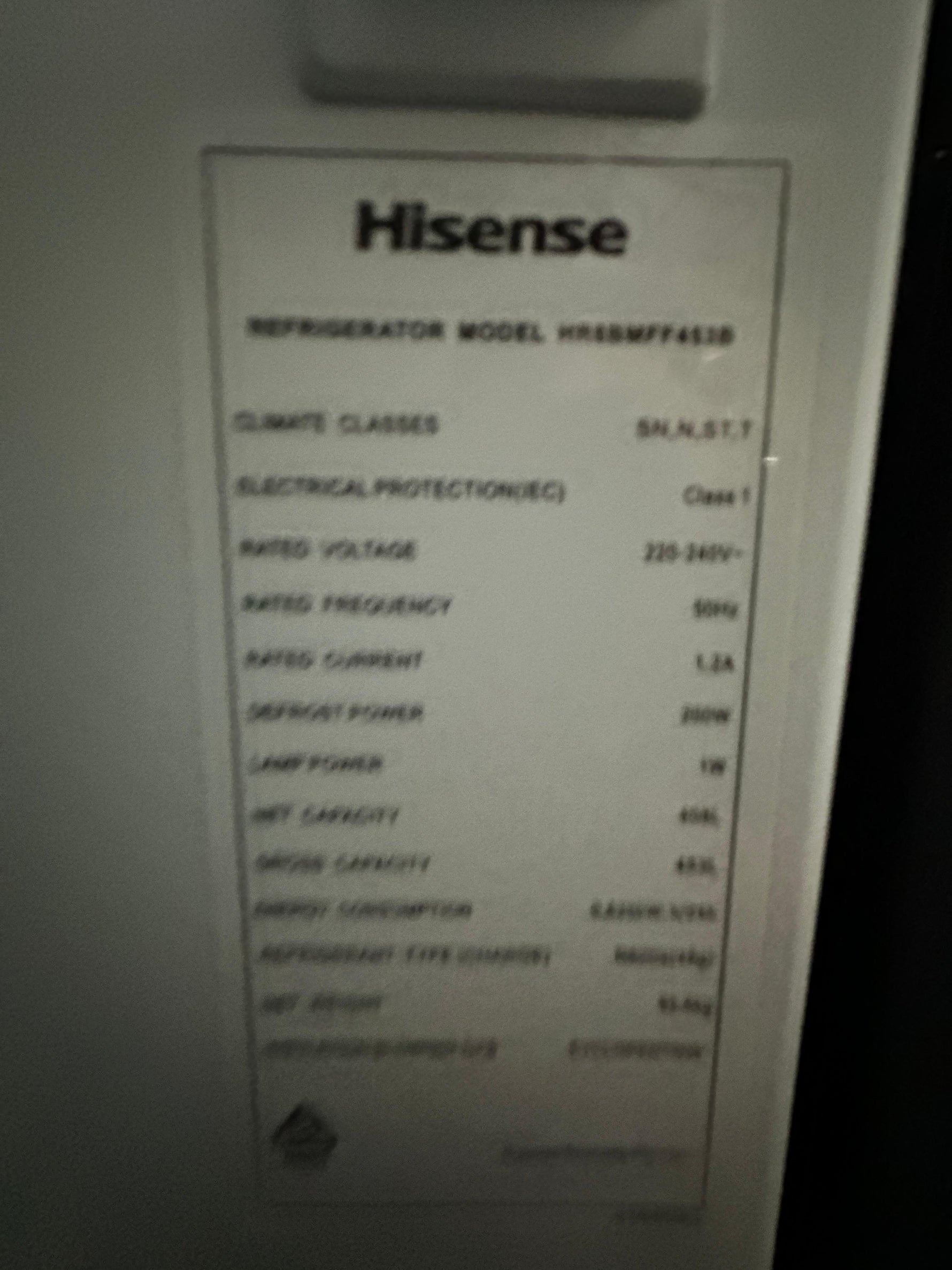 Hisense 453L Bottom Mount Fridge Freezer – Refurbished