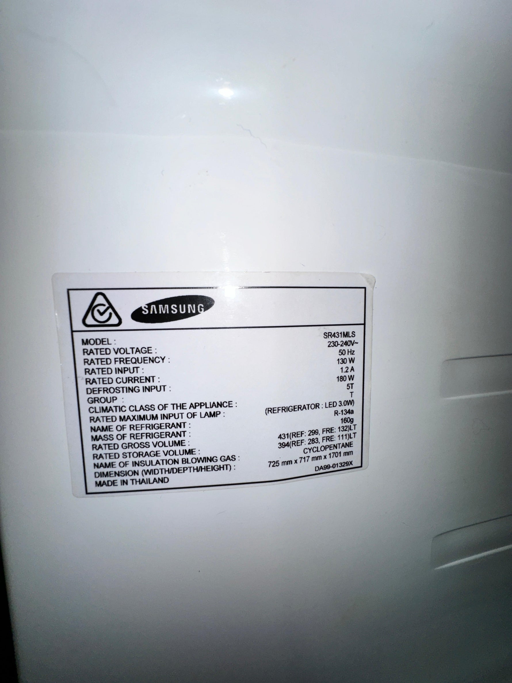 Samsung 431L Top Mount Fridge Freezer – Refurbished
