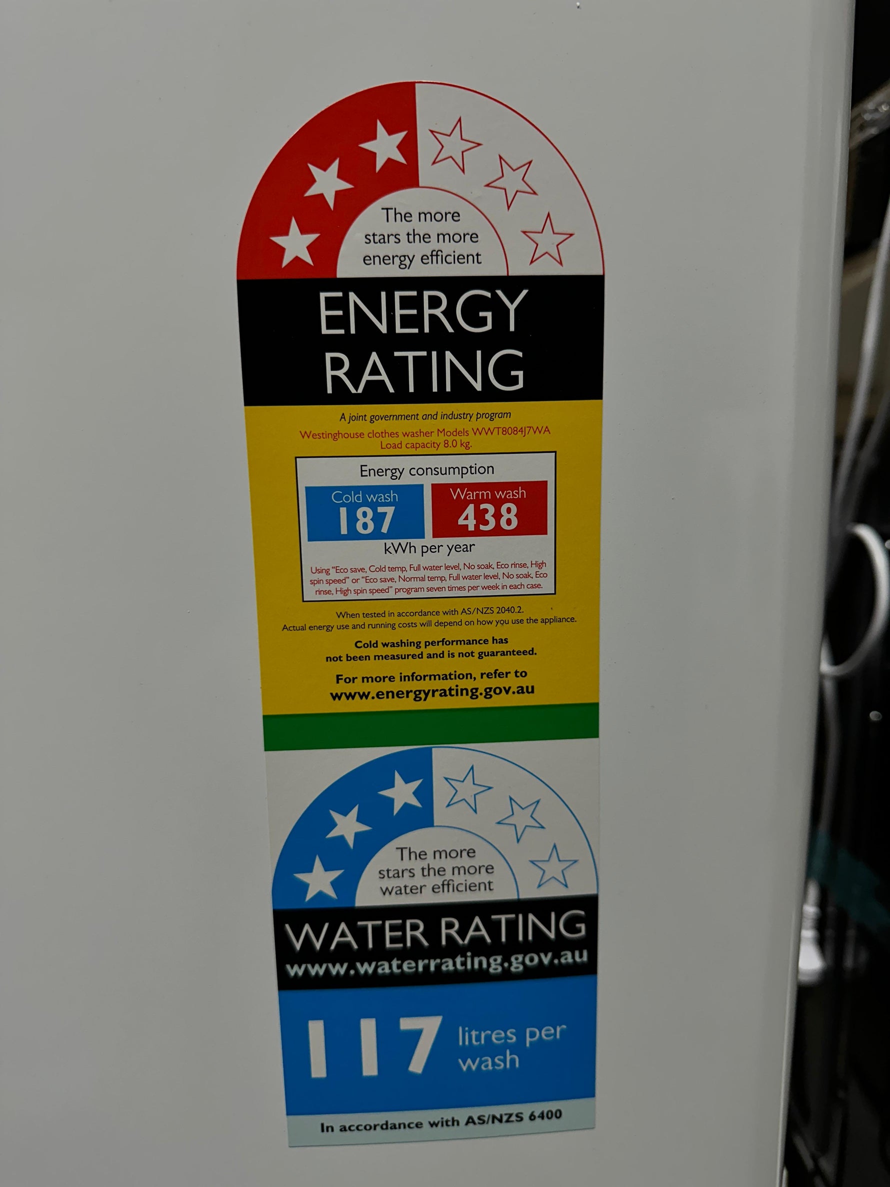 Westinghouse 8kg Top Load Washer – Factory Seconds