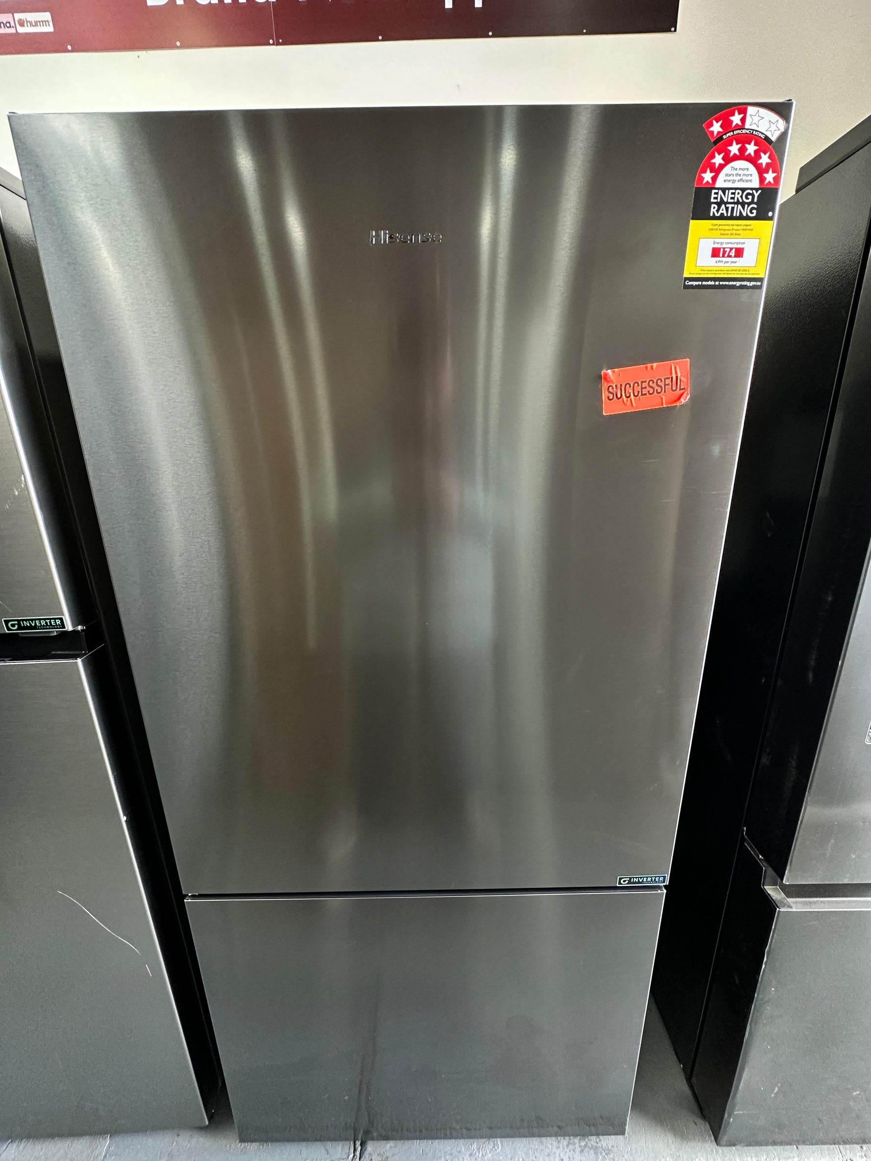 Near New Hisense 503L Eco Vision Bottom Mount Fridge Freezer | ADELAIDE
