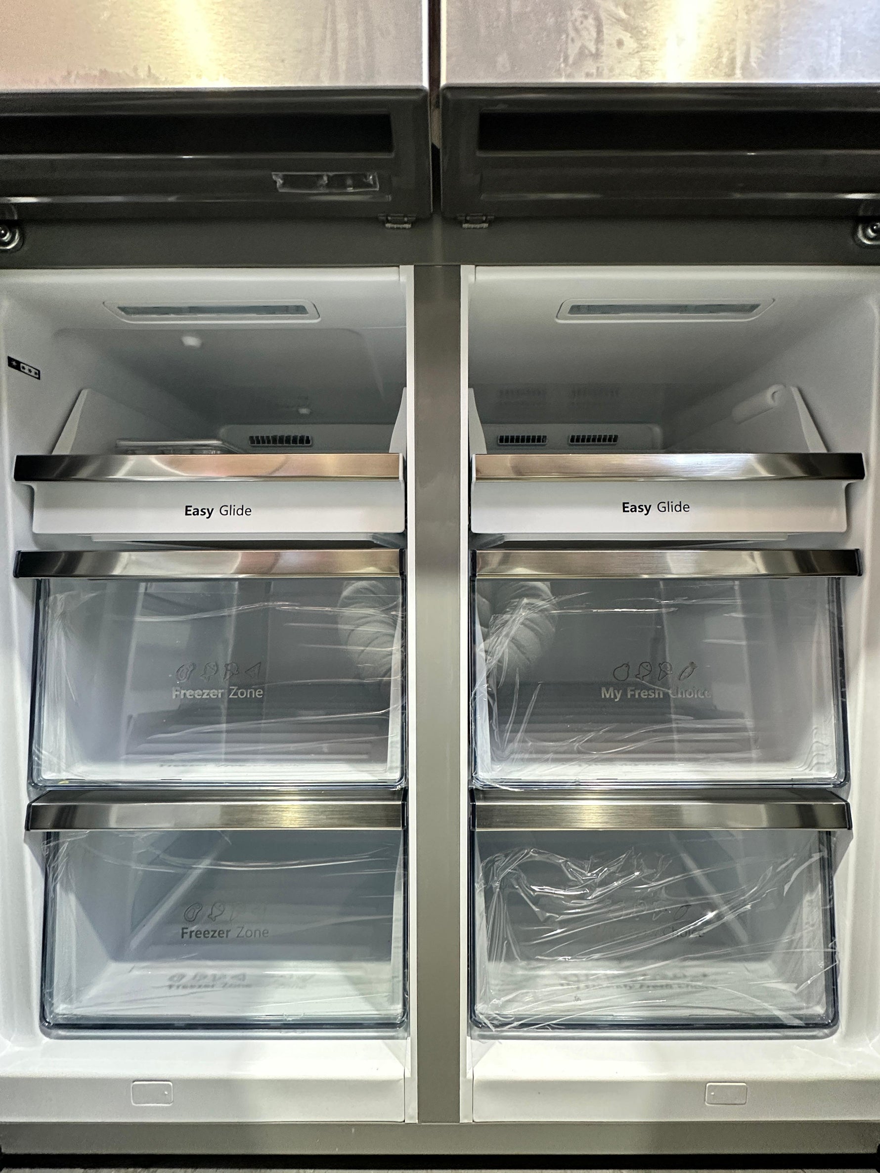 Hisense 483L Quad Door Fridge Freezer with Non-Plumbed Water & Ice – Near New | ADELAIDE