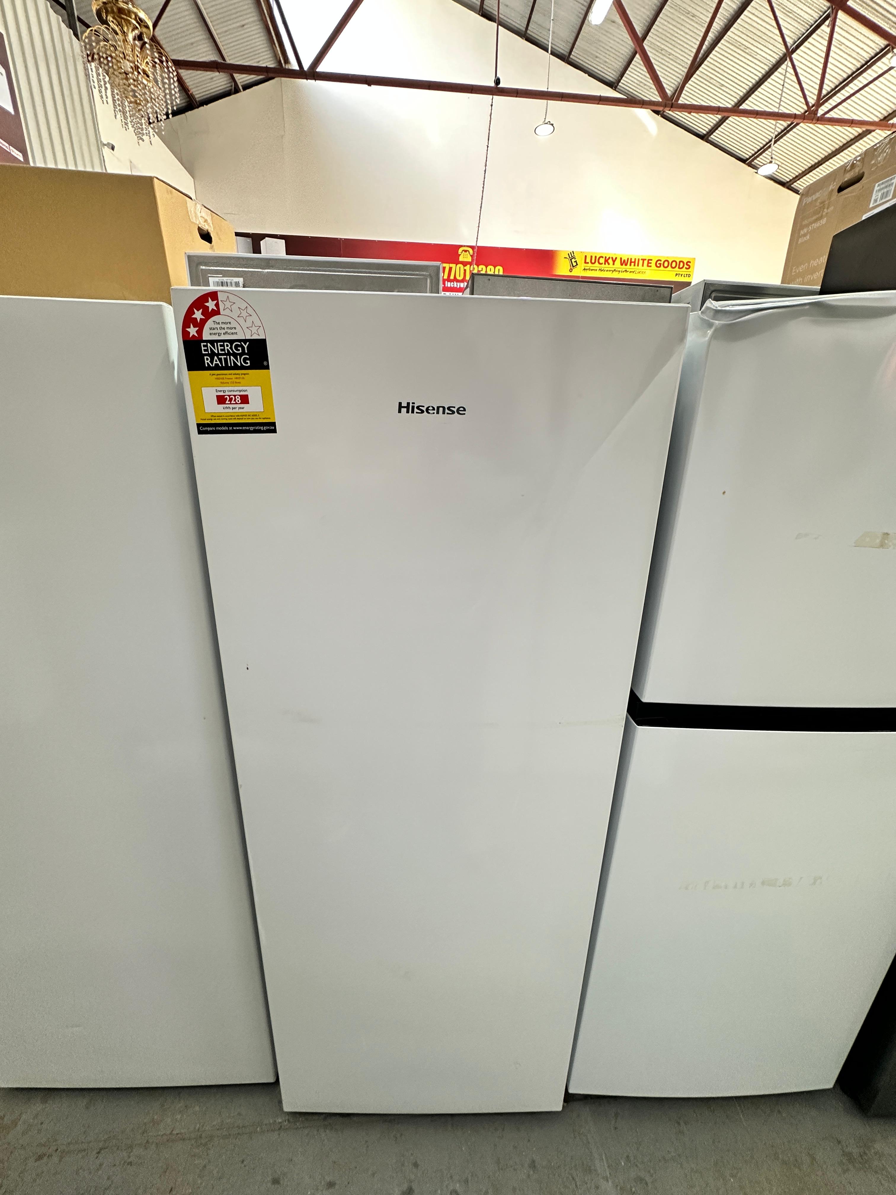 Hisense 155L Vertical Freezer – Near New | ADELAIDE