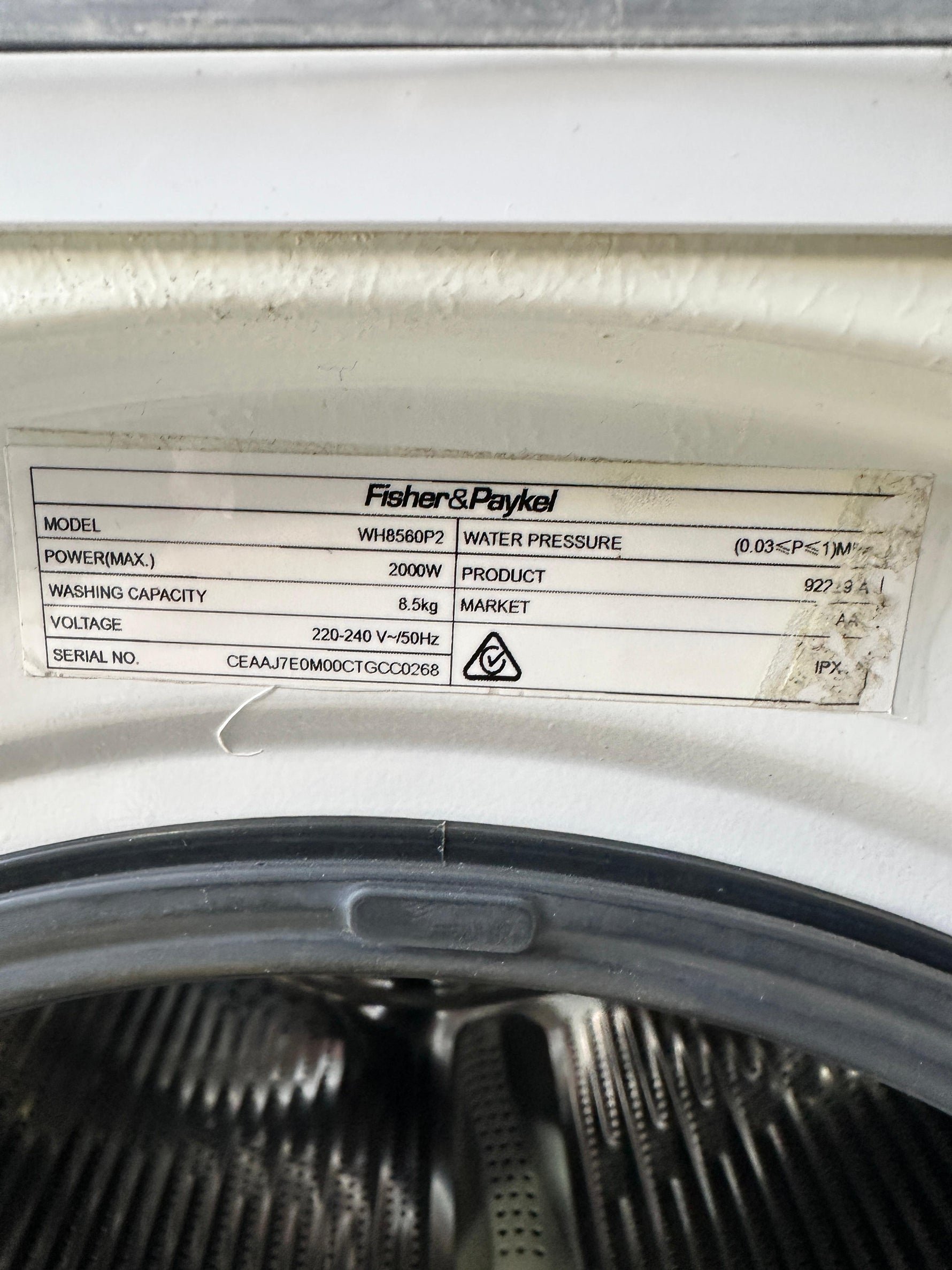 Refurbished Fisher & Paykel 8.5kg Front Load Washing Machine | ADELAIDE