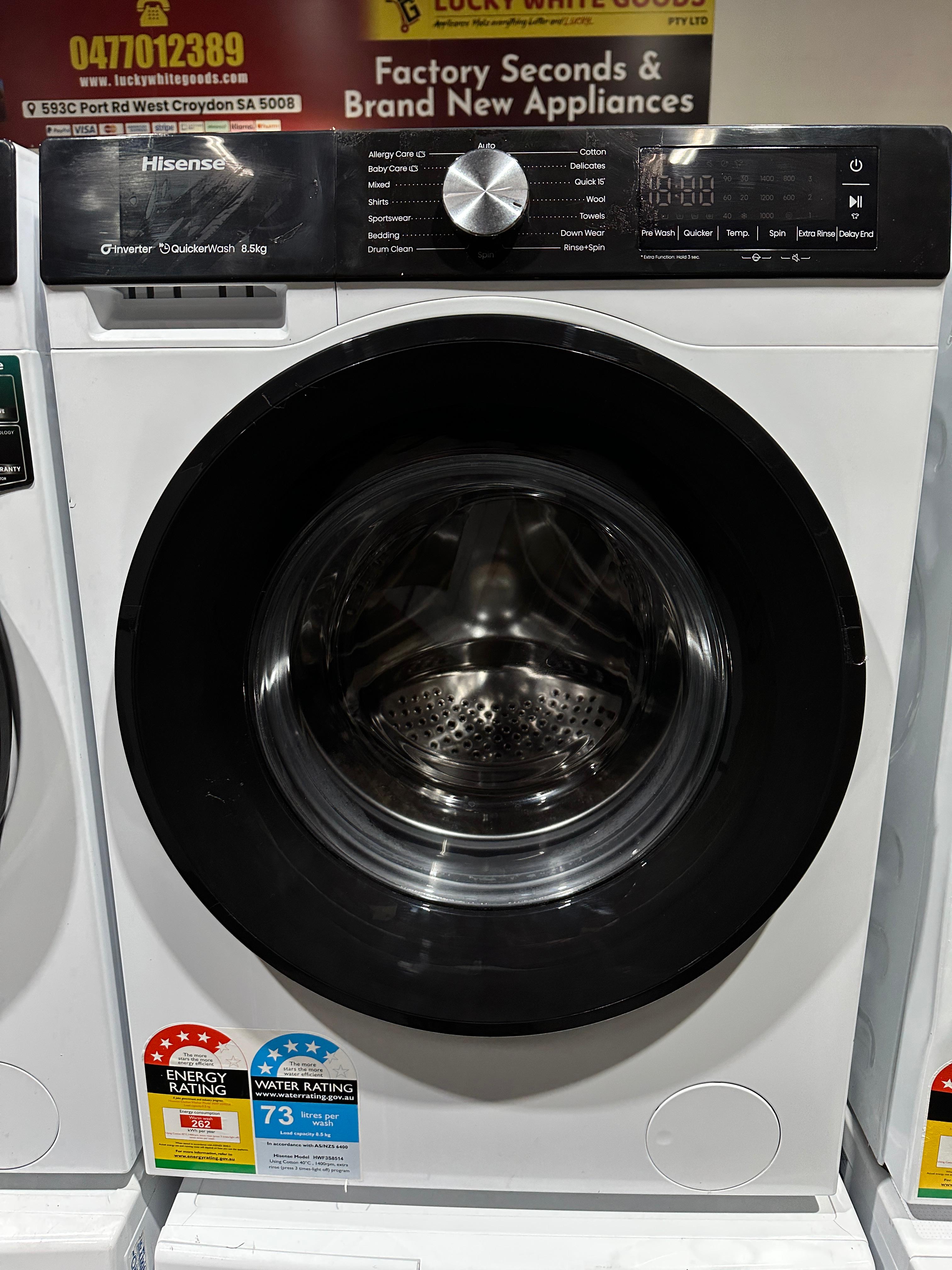 Refurbished Hisense 8.5kg Front Load Washing Machine | ADELAIDE
