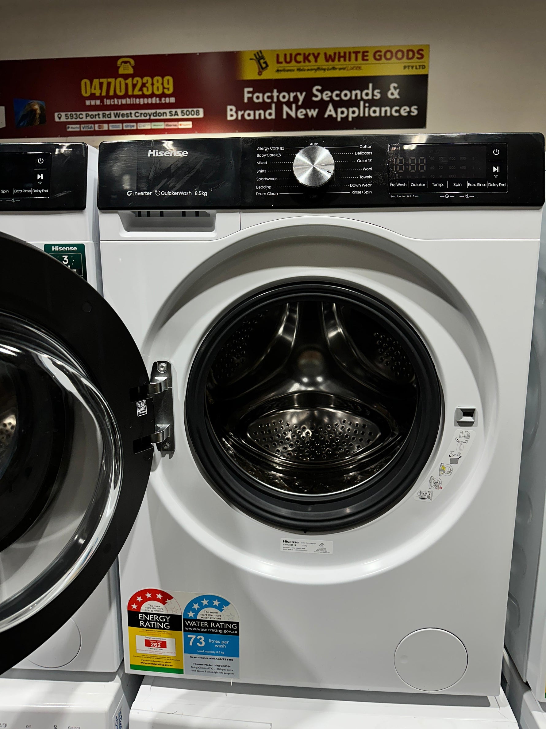 Refurbished Hisense 8.5kg Front Load Washing Machine | ADELAIDE