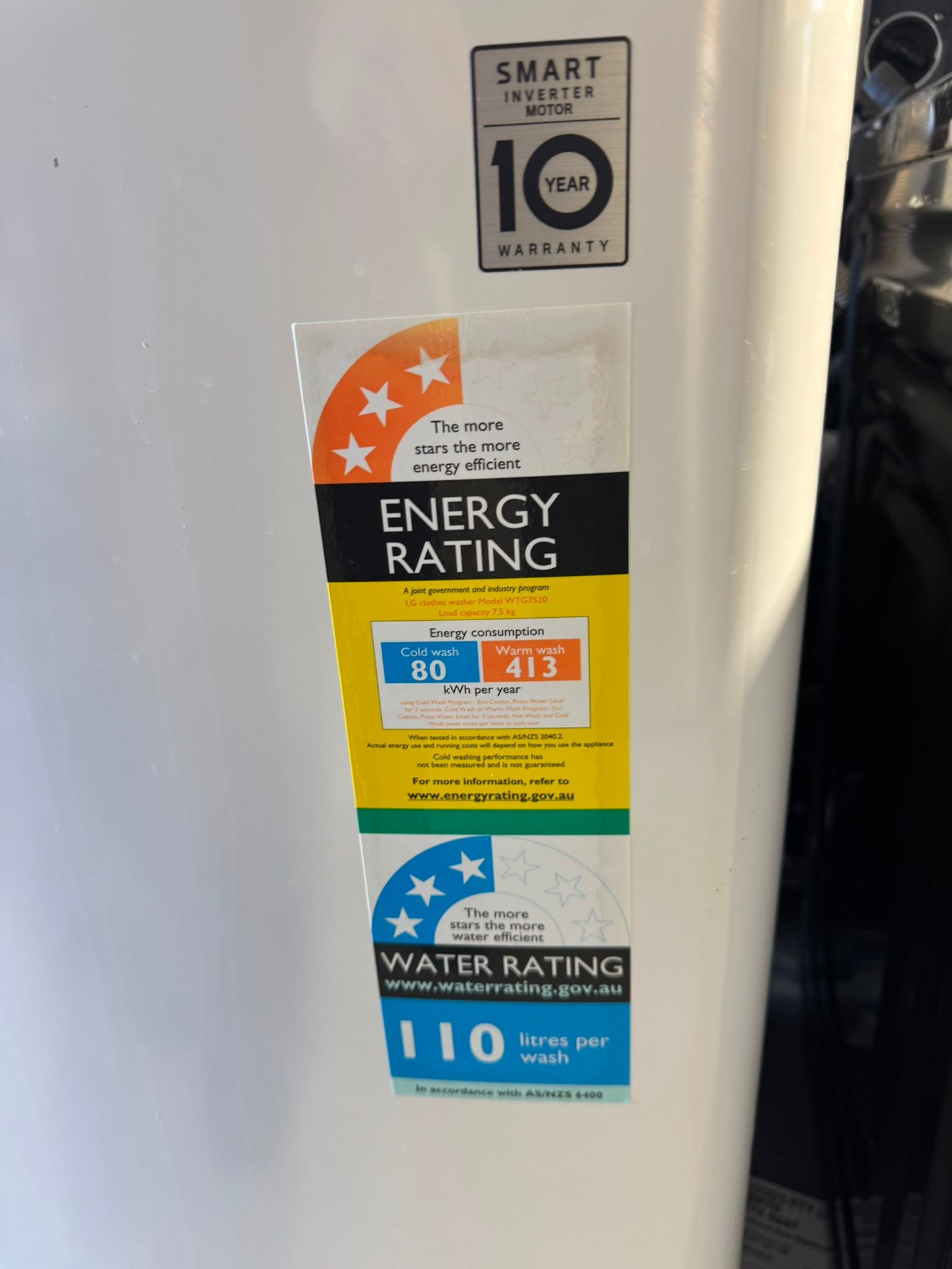 Refurbished LG 7.5kg Top Load Washing Machine | PERTH