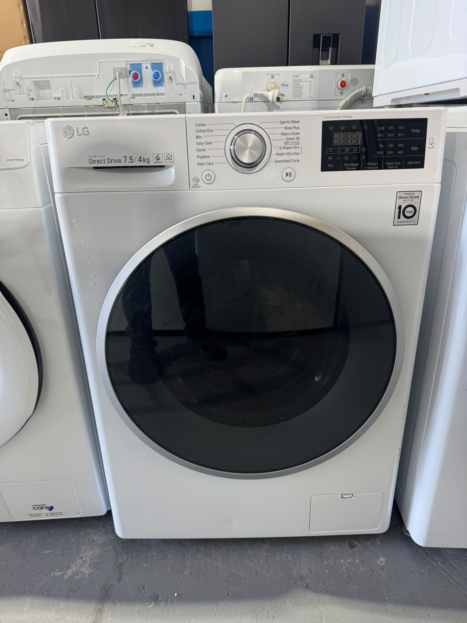 LG 7.5kg Front Load Washing Machine – Washer & Dryer Combo | PERTH