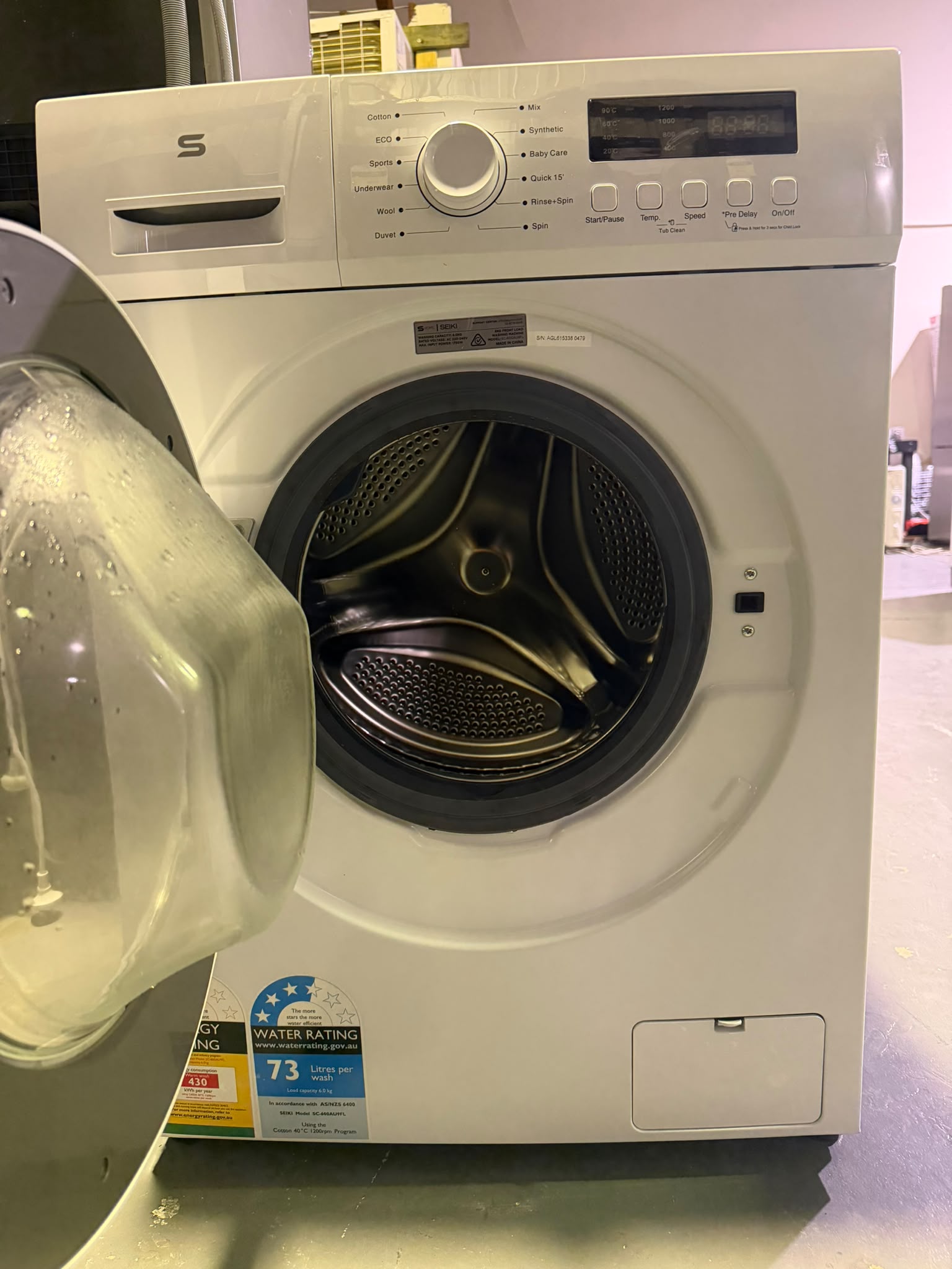 Refurbished SEIKI 7.5kg Front Load Washing Machine | BRISBANE