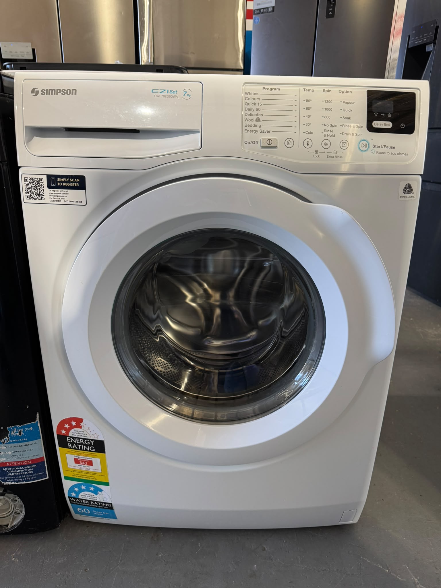 Refurbished Simpson 7kg Front Load Washing Machine | PERTH