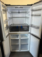 Factory Seconds CHiQ 503L Quad Door Fridge Freezer – Black Steel Finish | PERTH