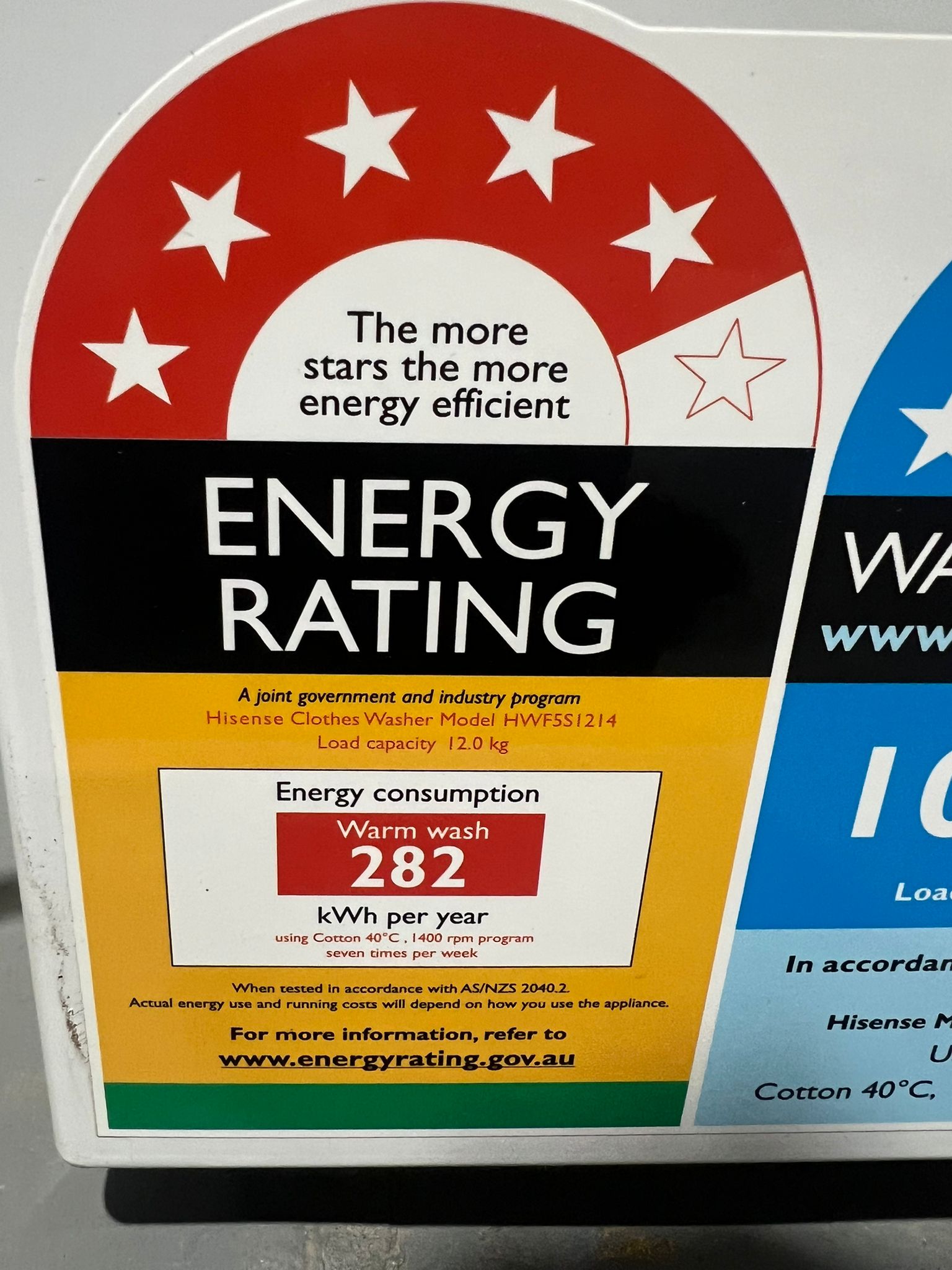 Factory Seconds Hisense 12 kg Washing Machine – HWF5S1214