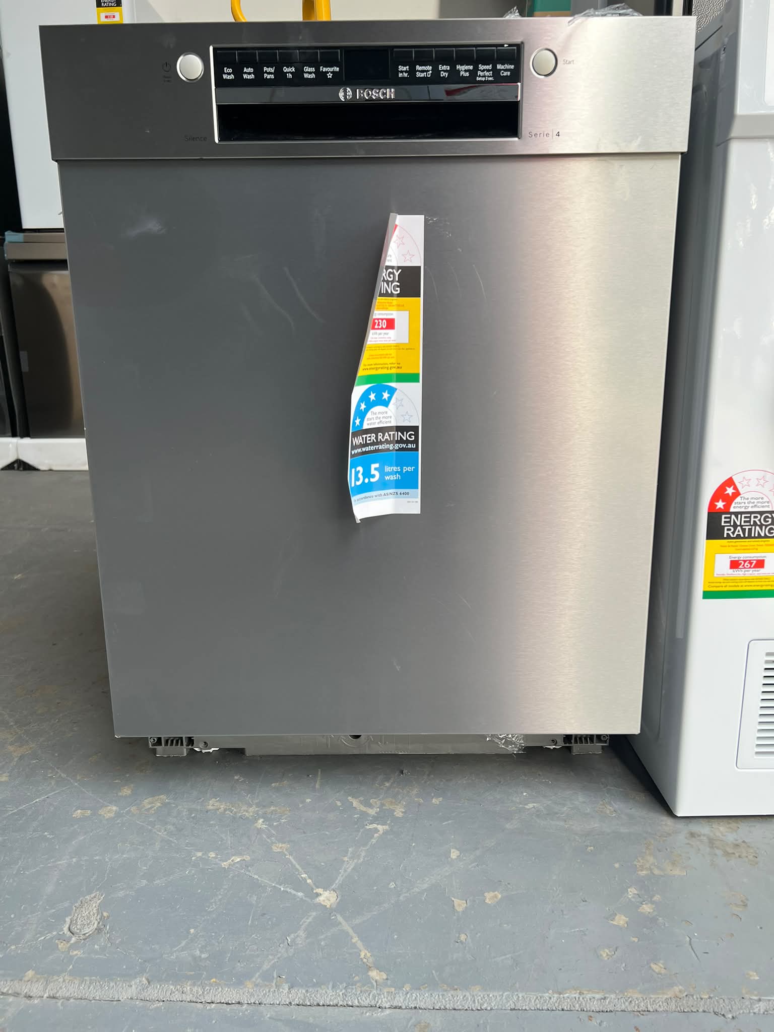 Bosch 60cm Series 4 Built Under Dishwasher – Stainless Steel (Factory Seconds) SMU4HTS01A | ADELAIDE