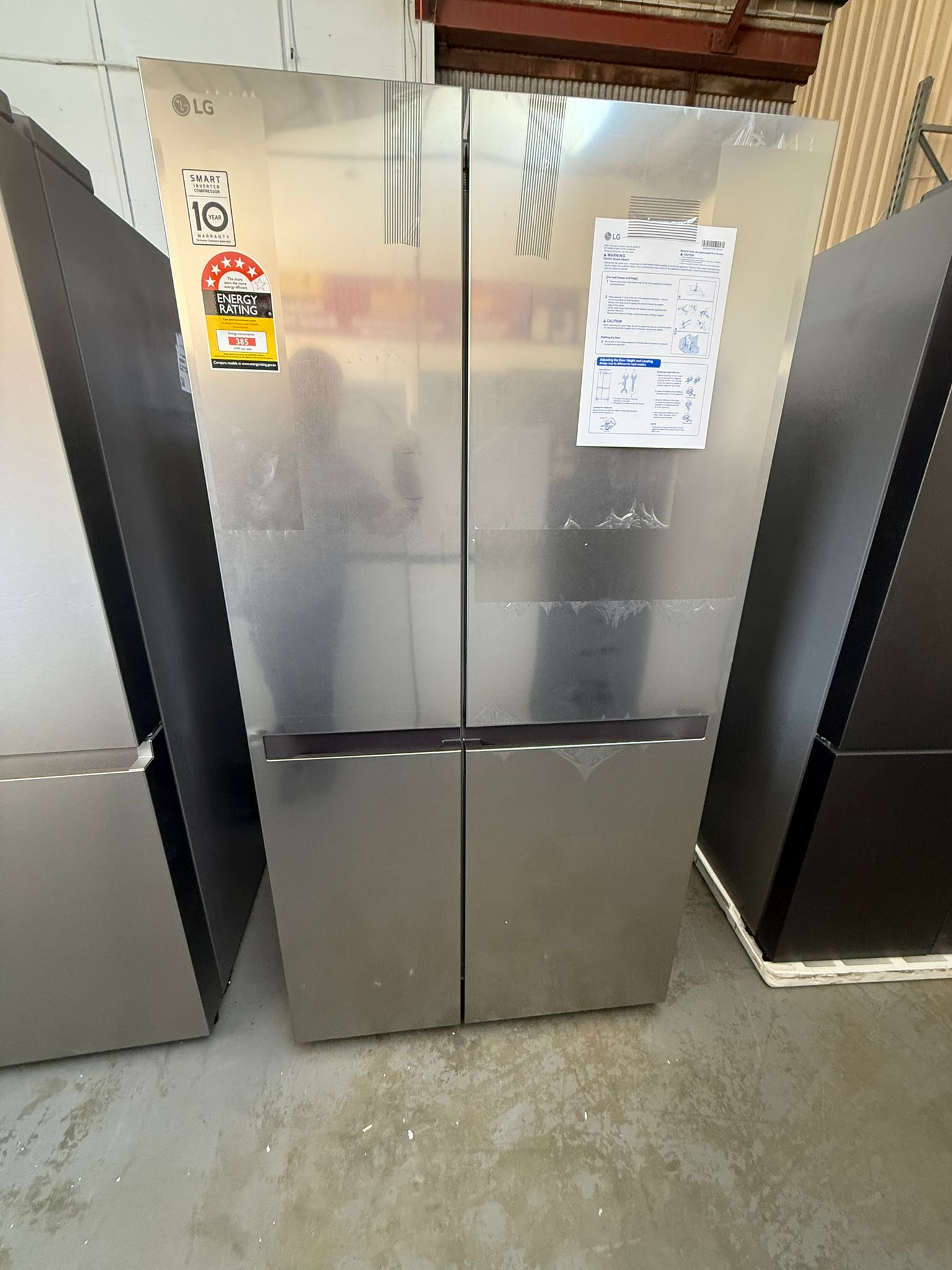 Factory Second LG 664 L Side by Side Door Fridge Freezer | ADELAIDE