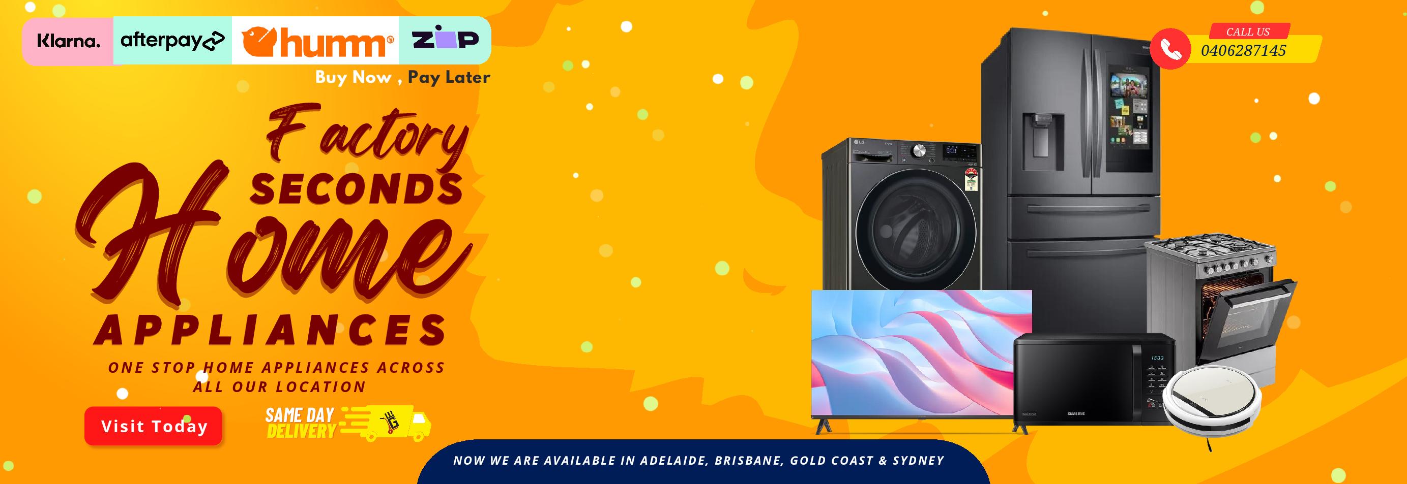 Shop Factory Seconds & Second Hand Home Appliances in Australia Lucky