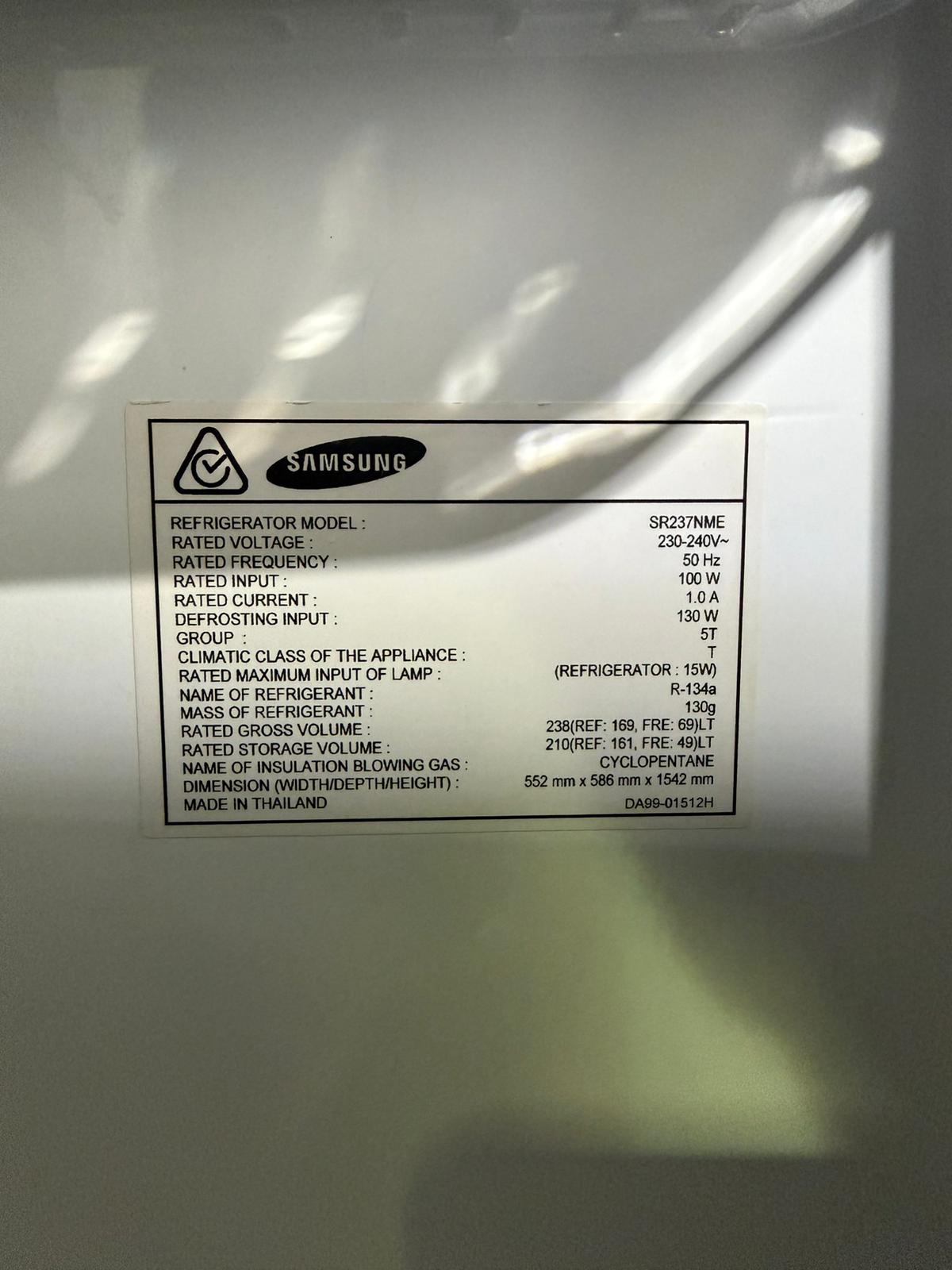 Refurbished Samsung 238L Top Mount Fridge Freezer | BRISBANE
