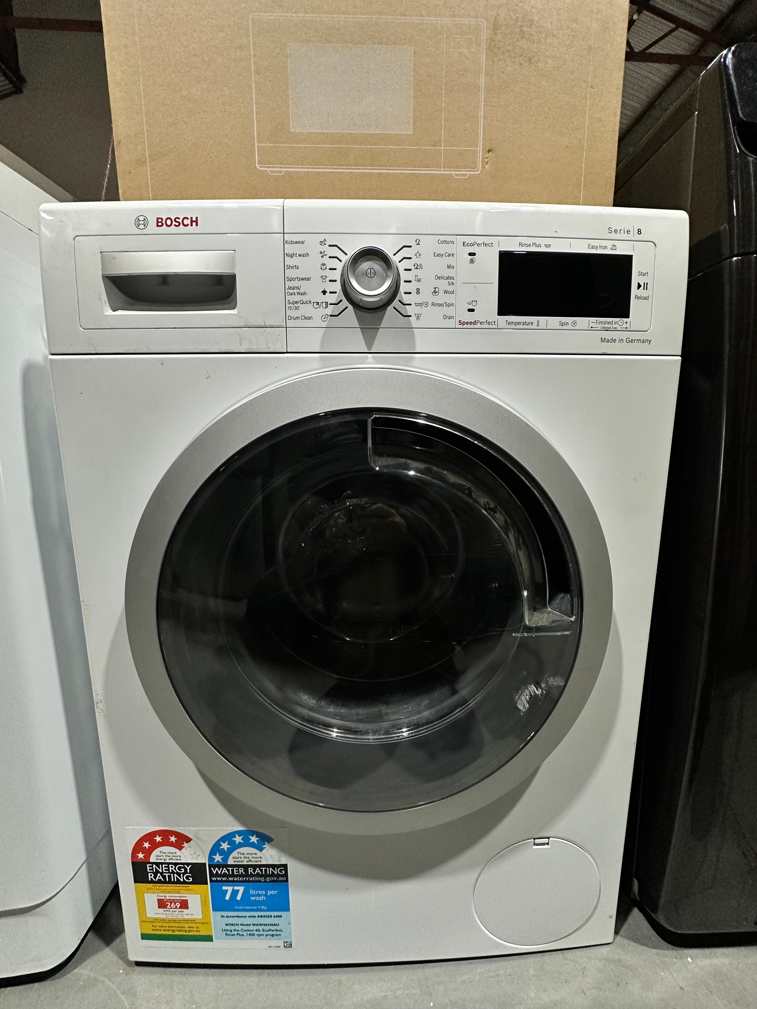 Bosch Series 8 9kg Front Load Washer – Refurbished