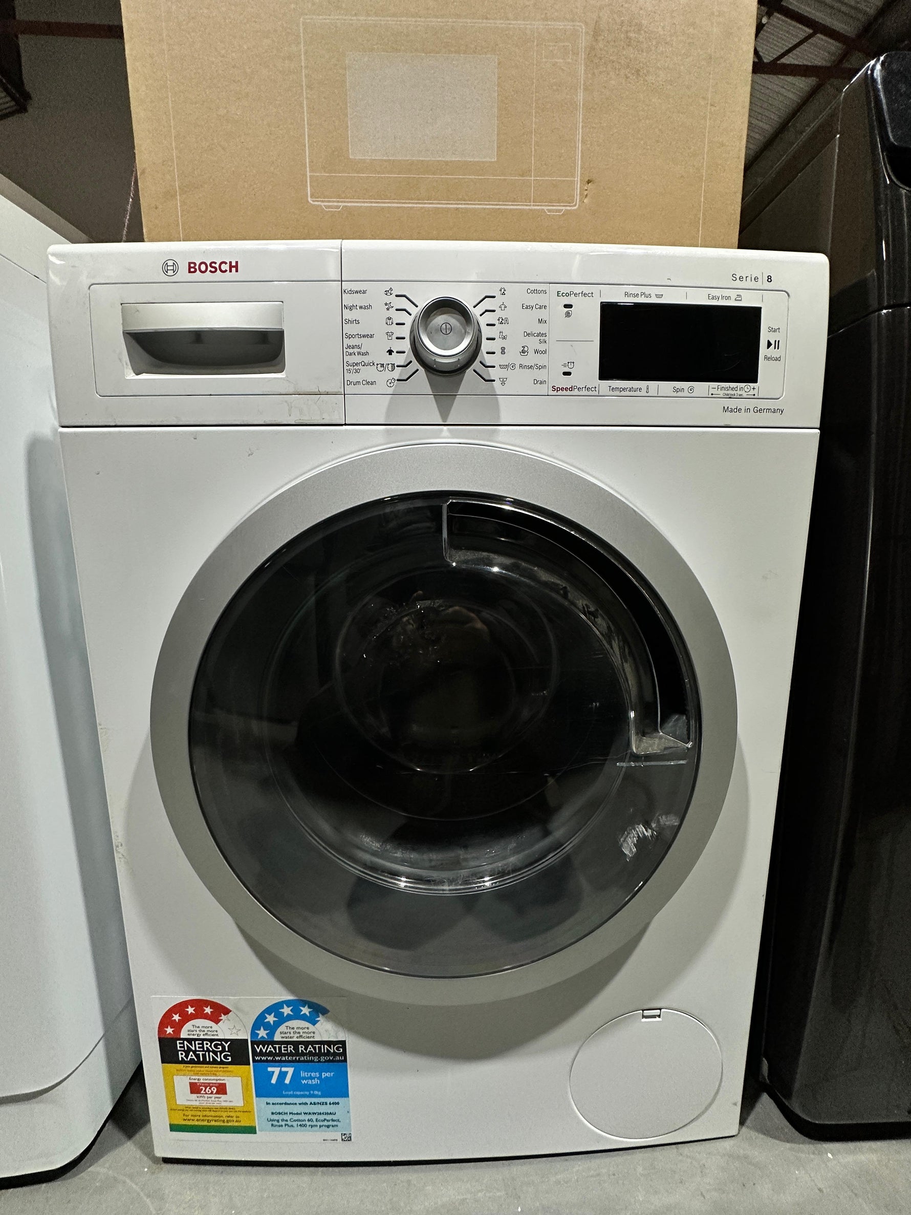 Bosch Series 8 9kg Front Load Washer – Refurbished